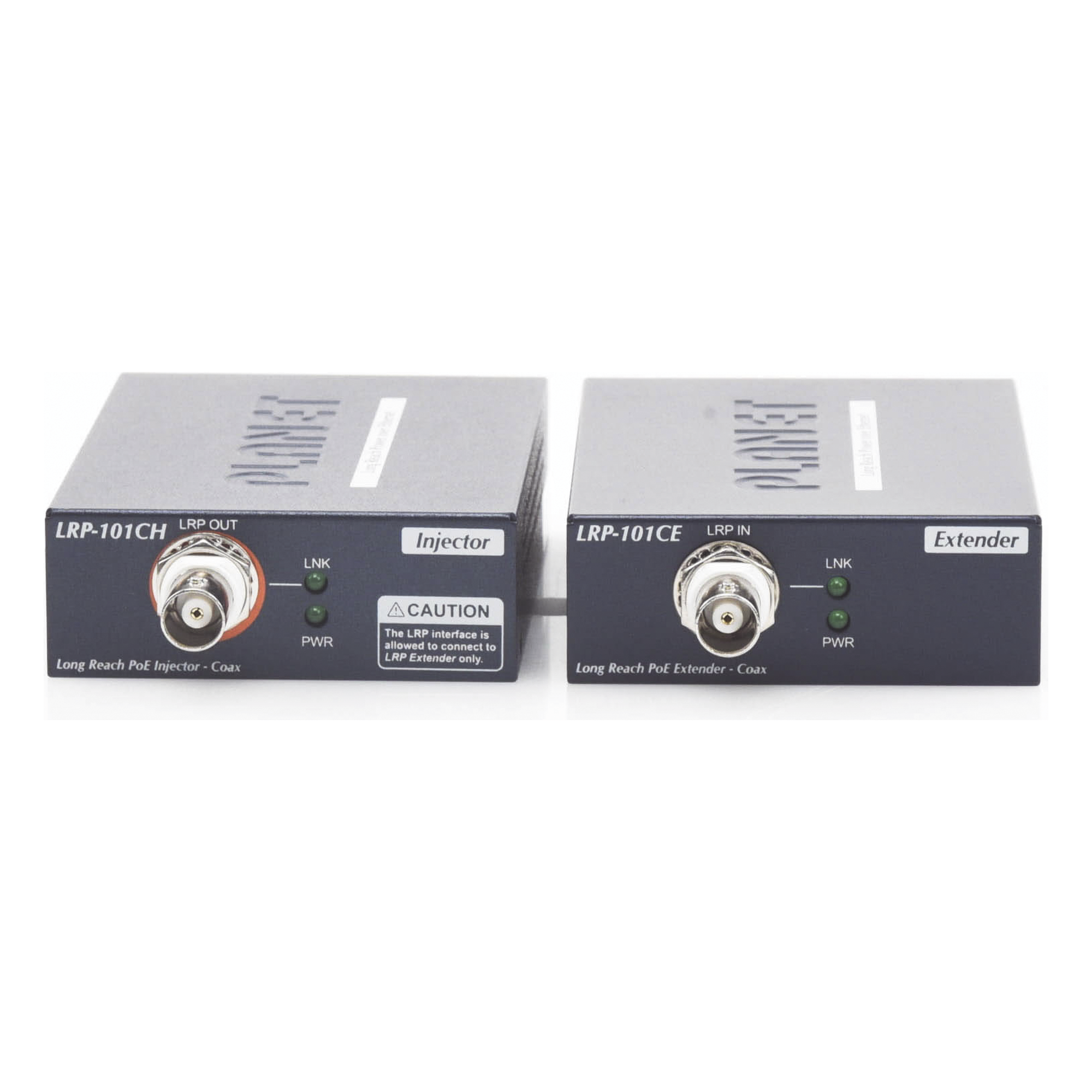 Kit Transmisor y Receptor PoE / Ethernet IP 1 km (3280 ft) / Cable Coaxial / 10/100 Base-TX / 802.3af/at