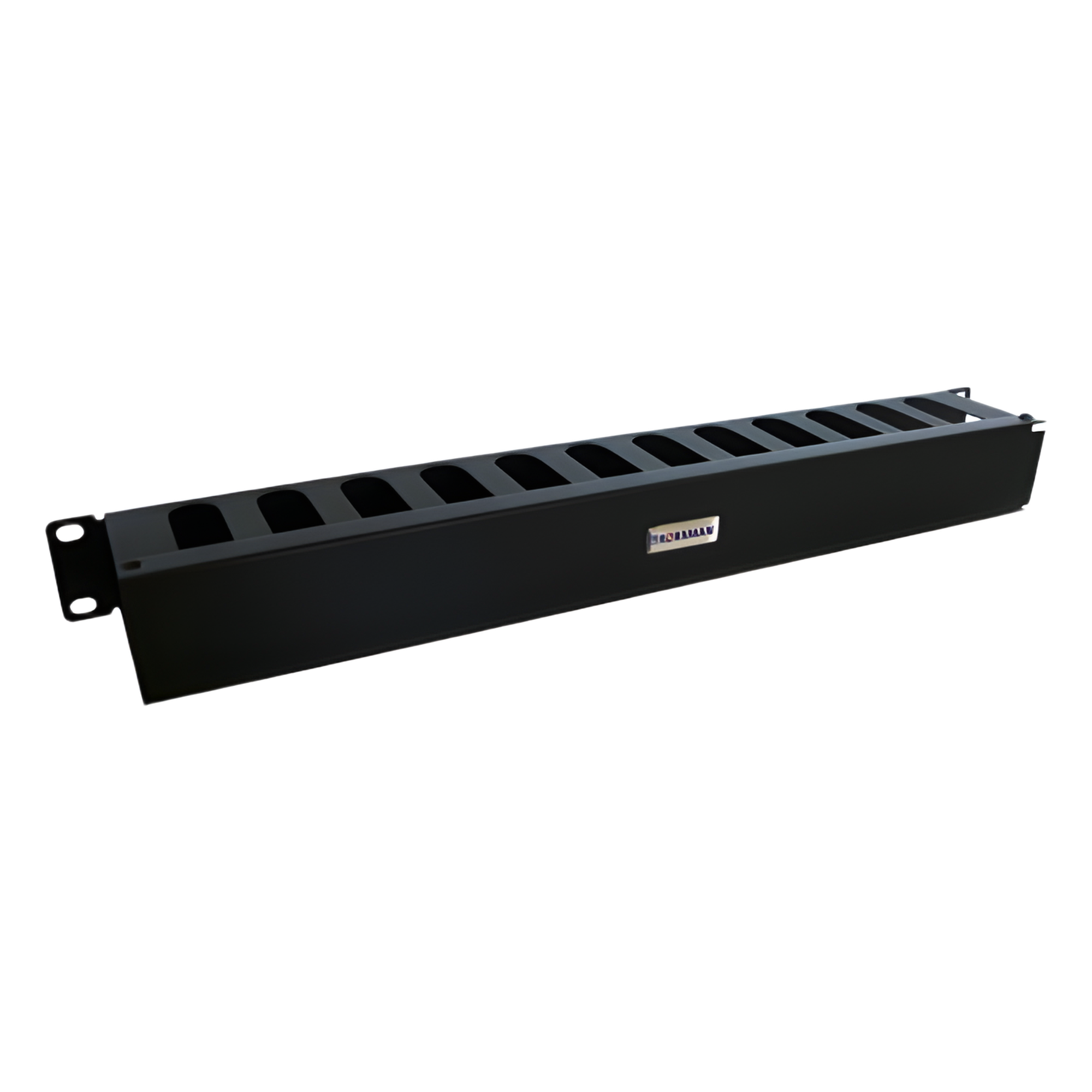 Organizador de Cables Horizontal / 19" / 1UR / Acero Calibre 18 (1.21 mm) / Profundidad 64 mm — THORSMAN · SKU TH-ORG-1UR