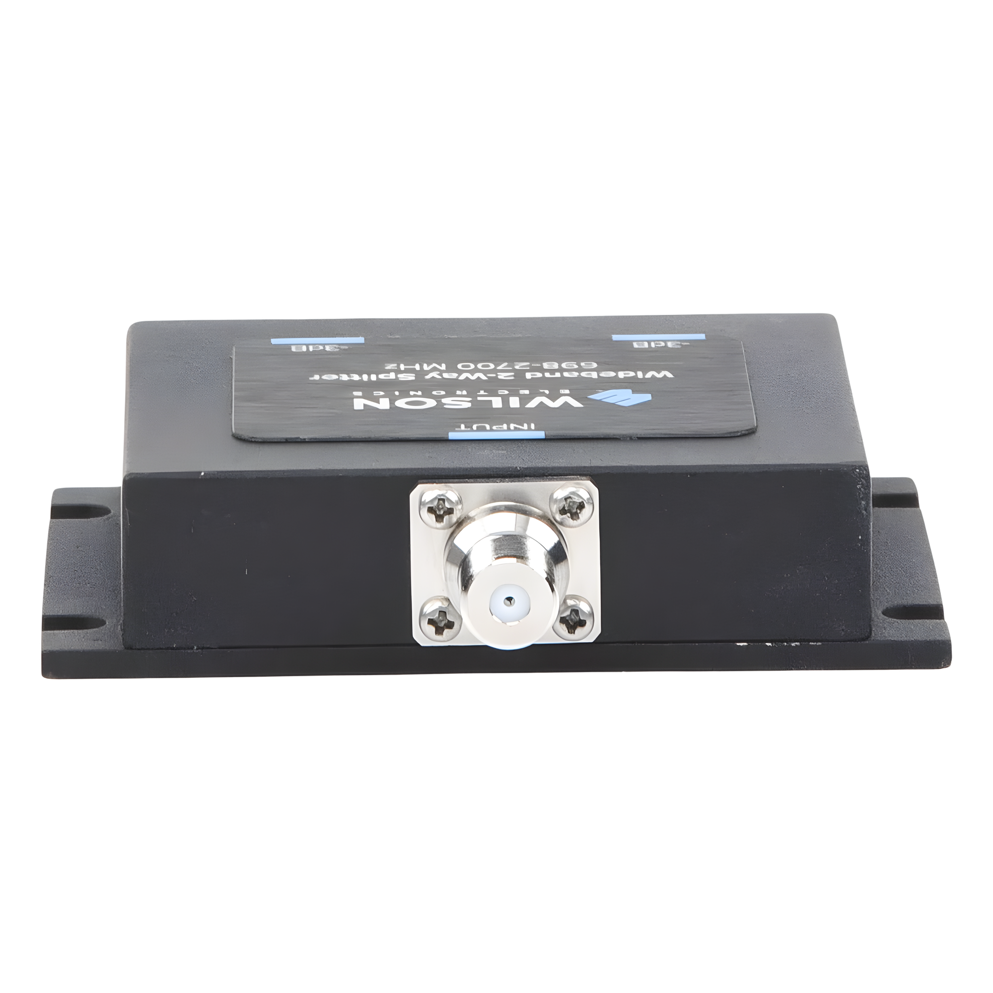 Divisor de Potencia Coaxial 2 Vías / 698-2700 MHz / 75 Ohm / Pérdida por División 3 dB / Aislamiento ≥20 dB / Conector F-hembra / Microstrip