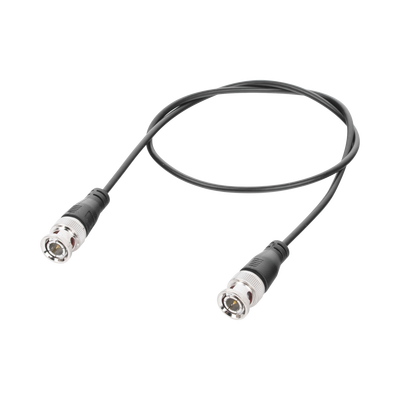 Cable Coaxial Armado con Conector BNC (Video) / Longitud de 1.5 Metros (4.92 Pies) / Optimizado para Cámaras 4K / Uso en Interior