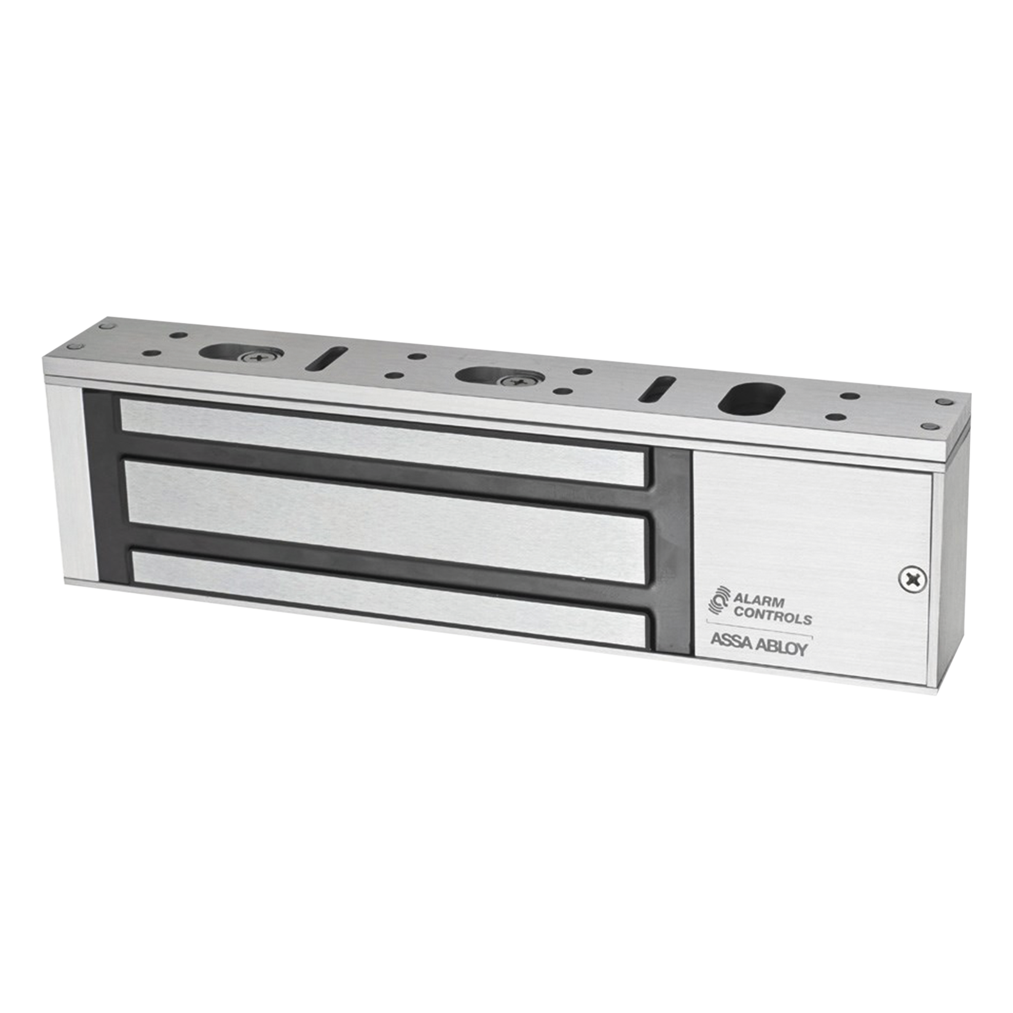 Chapa Magnética / 1200 lbs Fuerza de Retención / Voltaje Dual 12/24 V DC / Montaje Sin Herramientas / UL 10C, UL 294, ULC-S104 — ALARM CONTROLS-ASSA ABLOY · SKU AC1200S