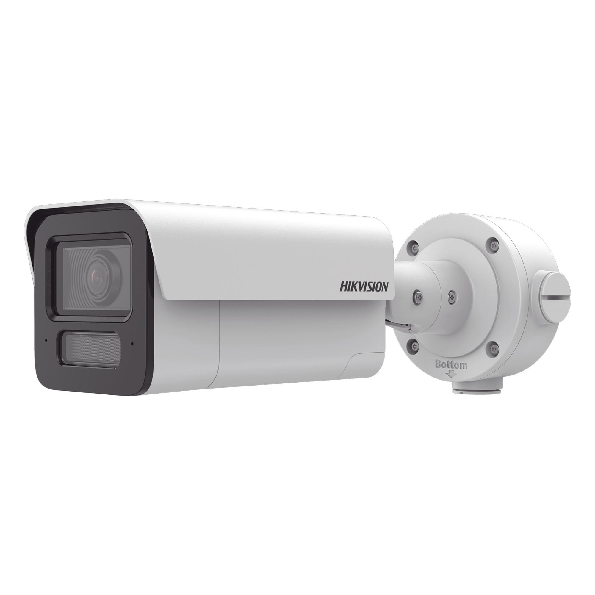 Cámara Bala IP / 4 Megapixel / Lente 2.8 mm / IR EXIR 80 m (262.5 ft) / Analíticos IA 70 m (229.7 ft) / WDR 120 dB / IP67 / IK10 / Audio Bidireccional — HIKVISION · SKU IDS-2CD5T47G2/V-XS(2.8MM)