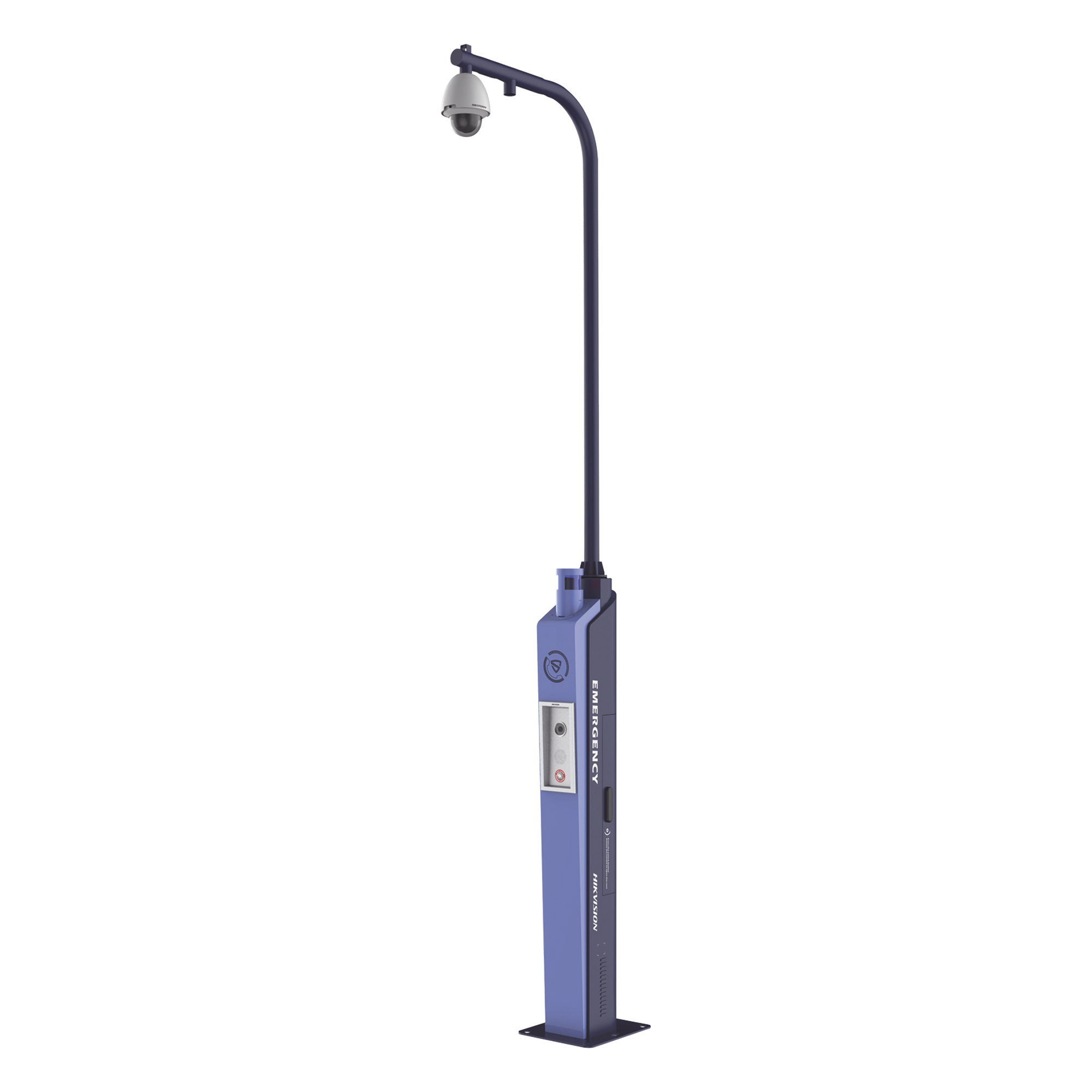 Estación de Pánico con Videollamada / Cámara 2 Megapixel / Sirena 110 dB / Alarma Visual RGB / IP65 / Switch 8 Puertos / Captación de Voz 5 m (16.4 ft) — HIKVISION · SKU DS-PEA3M-21H