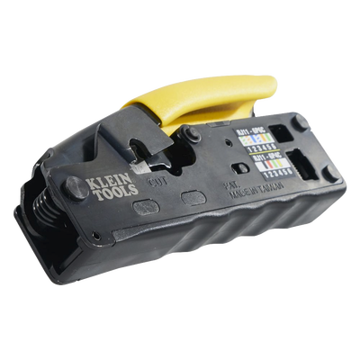 Ponchadora/Pelacables/Cortacables Compacta con Matraca para Conectores  RJ45 y RJ11/RJ12.