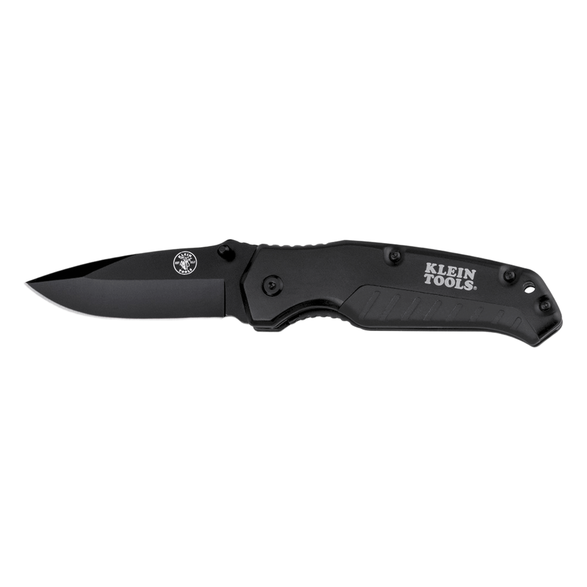 Navaja de Bolsillo / Hoja Drop-Point / Acero Inoxidable 440A / Mango Aluminio Anodizado / Bloqueo Liner / Apertura Una Mano — KLEIN TOOLS · SKU 44-220