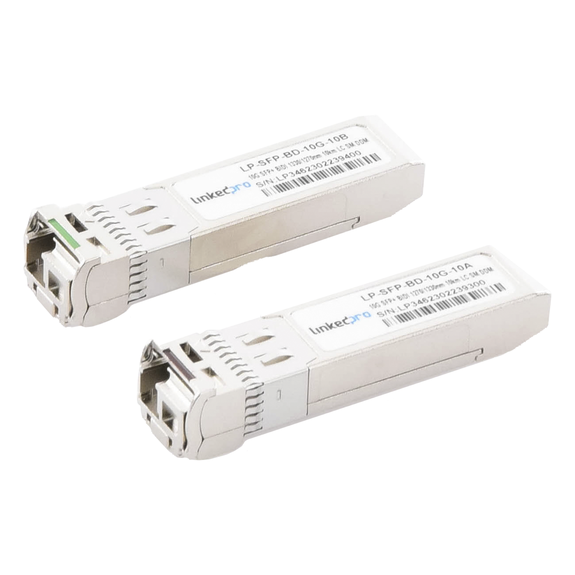 Transceptor Óptico Bidireccional SFP+ / 10 Gbps / Monomodo 10 km (32,808 ft) / 1270 & 1330 nm / LC/UPC Simplex / DDM / Hot-Pluggable — LINKEDPRO BY EPCOM · SKU LP-SFP-BD-10G-10