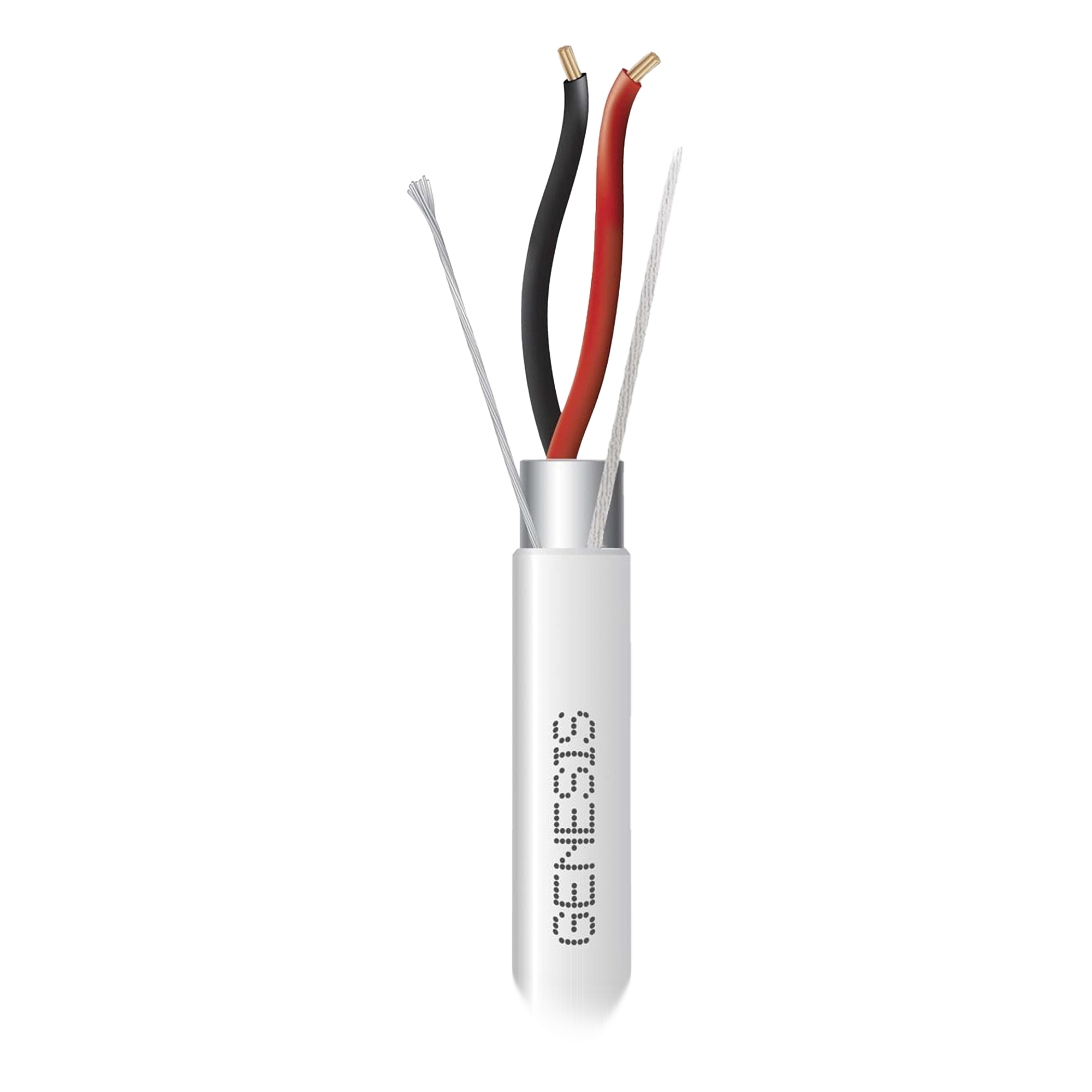 Cable para Alarma y Control / 4 Conductores / 22 AWG / Blindado / Riser / 305 m (1000 ft) / Blanco — GENESIS · SKU 2202-1101
