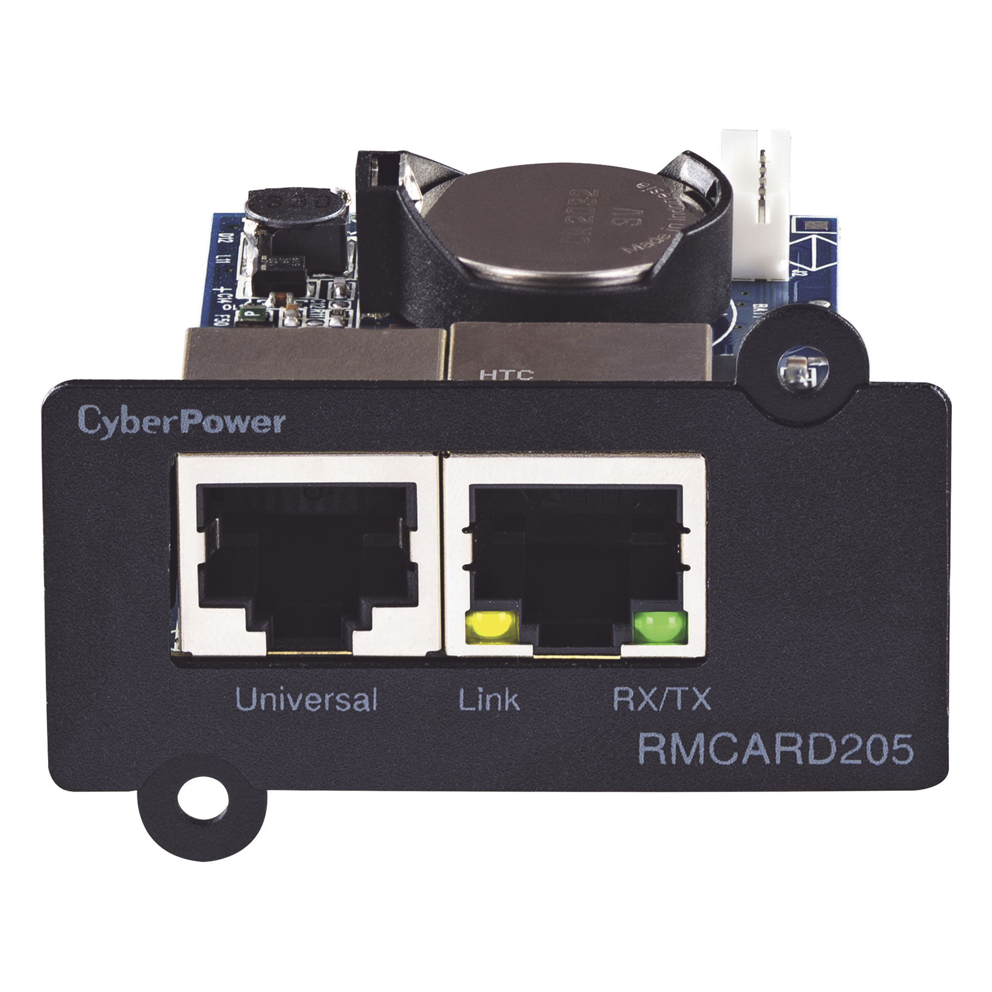 Tarjeta de Administración Remota / SNMP / HTTP Seguro / IPv4/IPv6 / Notificaciones Email/SMS/SNMP / Intercambio en Caliente — CYBERPOWER · SKU RMCARD205