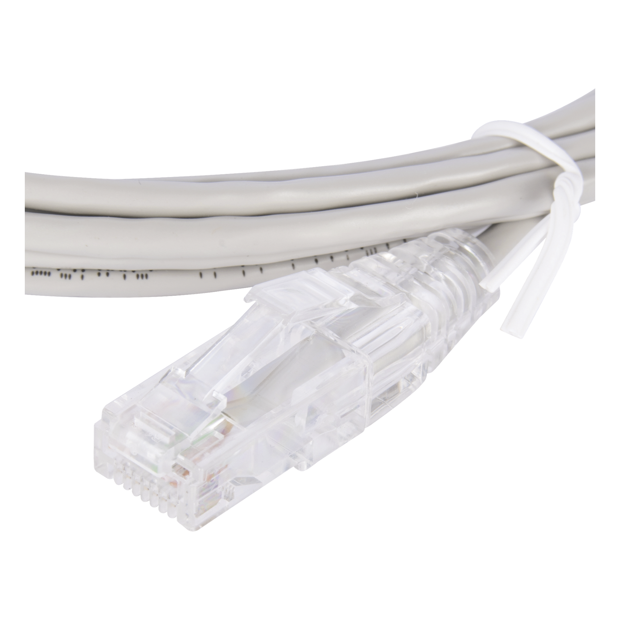 Cable de Parcheo Slim UTP Cat6 / 2 m (6.56 ft) / 28 AWG / 1 Gbps / RJ45 / Gris