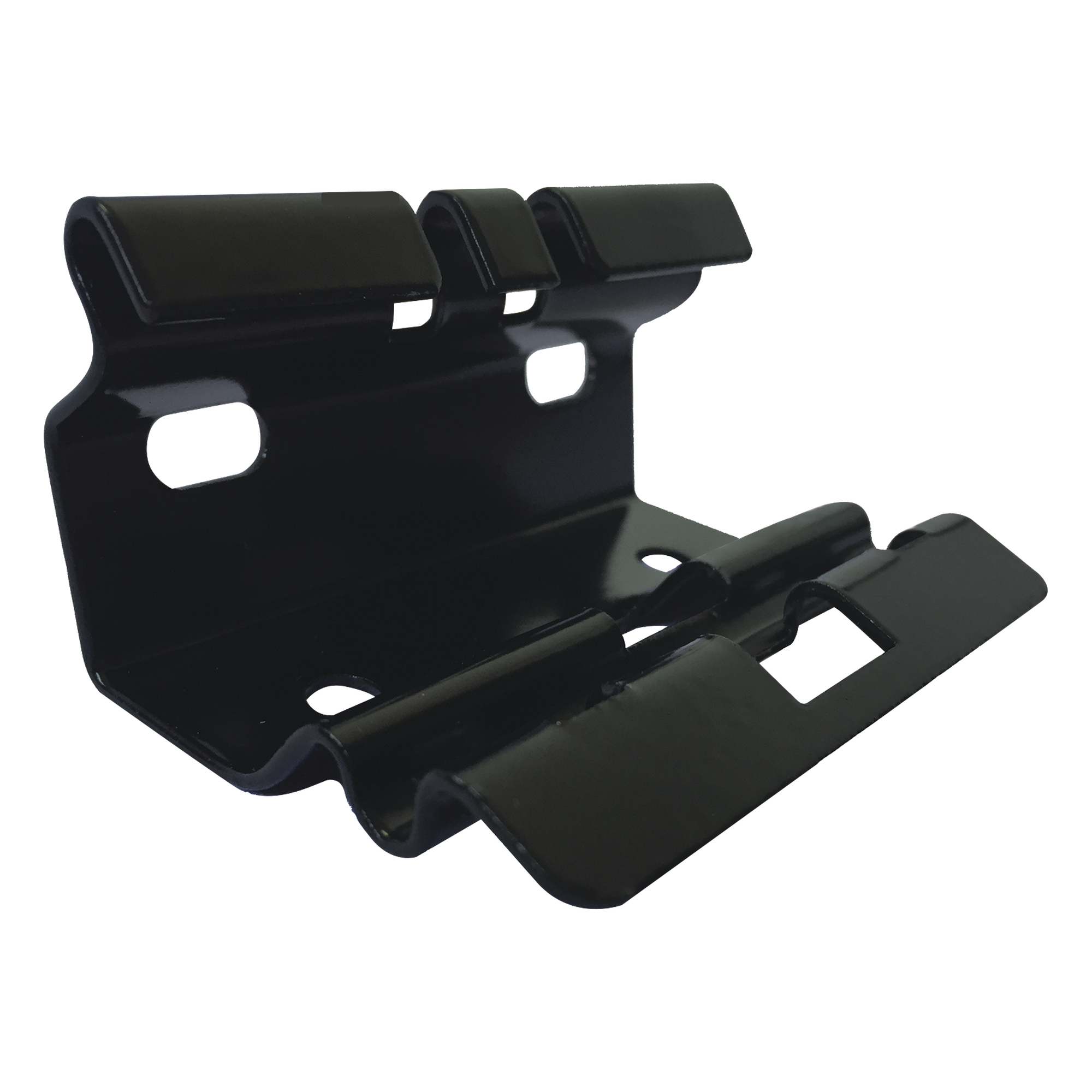 Mini Clip Automático / Instalación a Presión / Ancho 100 a 250 mm / Acabado Epóxico Negro / Altura Mínima 105 mm — CHAROFIL · SKU MG-67-112-EP