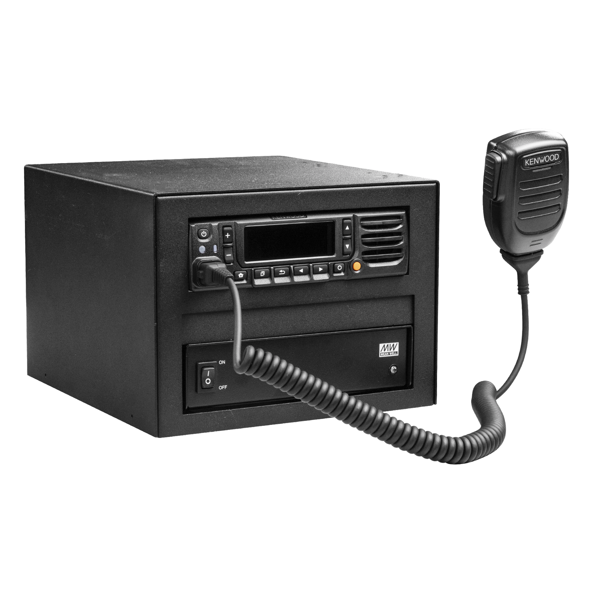 Gabinete Universal Metálico / Montaje Radio Base y Fuente / Compatible Kenwood e Icom / Sujeción Reforzada 16 Tornillos