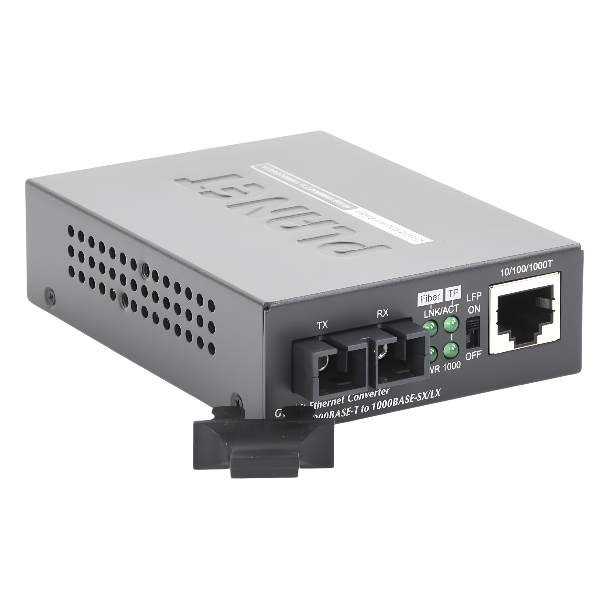 Convertidor de Medios / 1000 Mbps / Fibra Óptica Mono-Modo / 20 km (12.4 mi) / Conector SC / RJ45 Auto-MDI/MDI-X