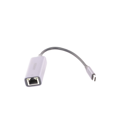 Adaptador de Red USB-C 3.1 (5 Gbps) a RJ45 | Thunderbolt 3 | Admite 10/100/1000 Mbps |  Chip Inteligente | Amplia Compatibilidad | Caja de Aluminio | Longitud del cable 10 cm.