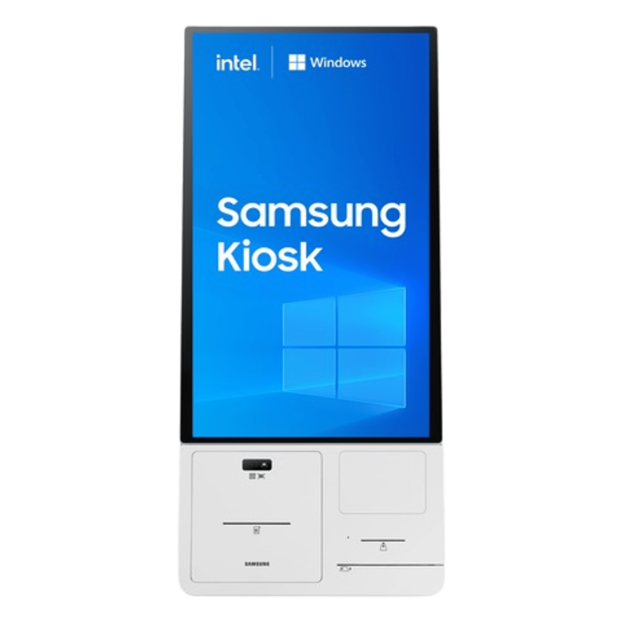 Kiosco Interactivo / 24" Full HD / Touch Antibacterial / Windows IoT / Intel Core i3 / Wi-Fi / Dockable con Impresora Térmica — SAMSUNG ELECTRONICS · SKU KM24C-KIT