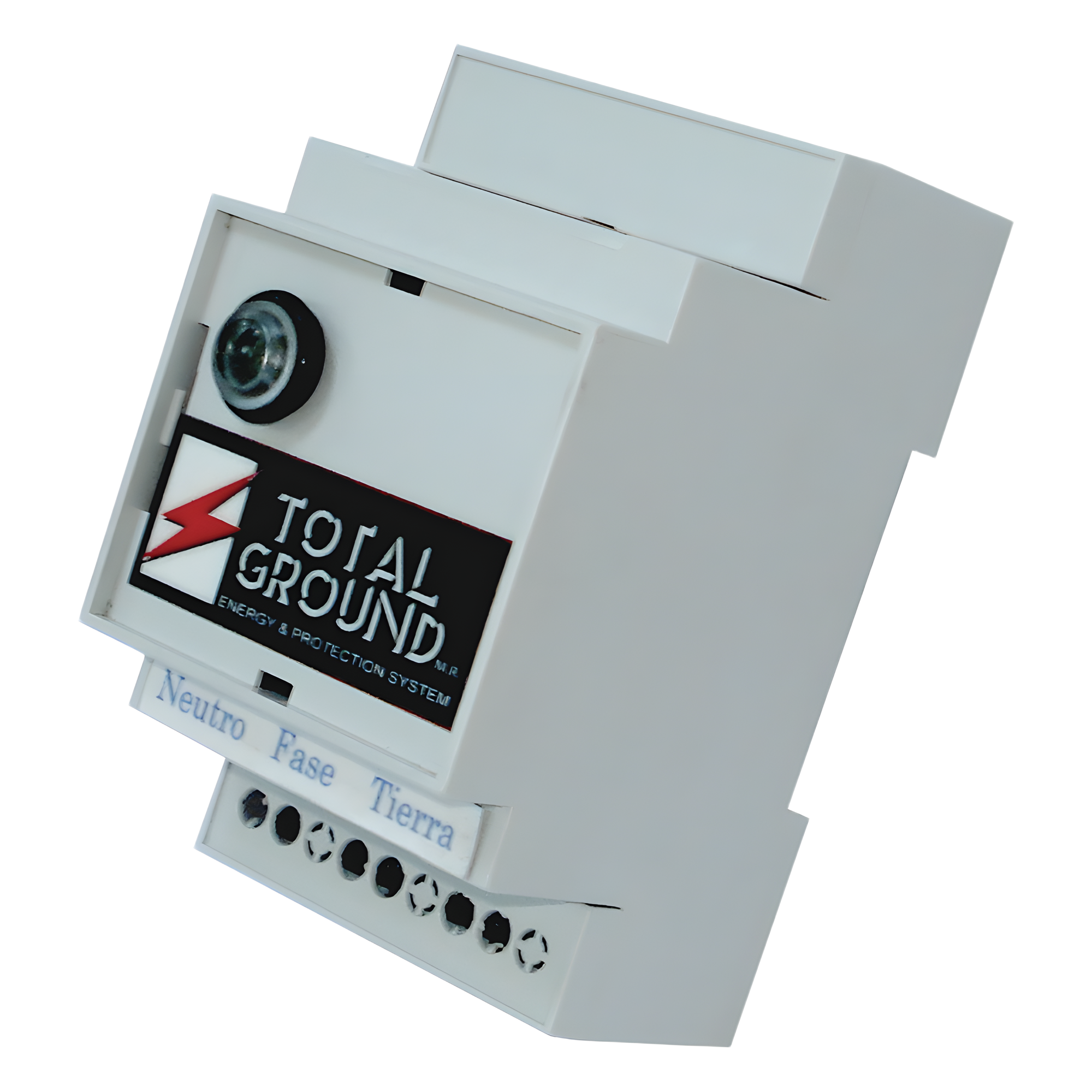 Supresor de Picos DIN Rail / 127 VCA / 1 Fase / 3 Hilos / 50 kA / Clase A — TOTAL GROUND · SKU SUPRECTOR-DIN-FA