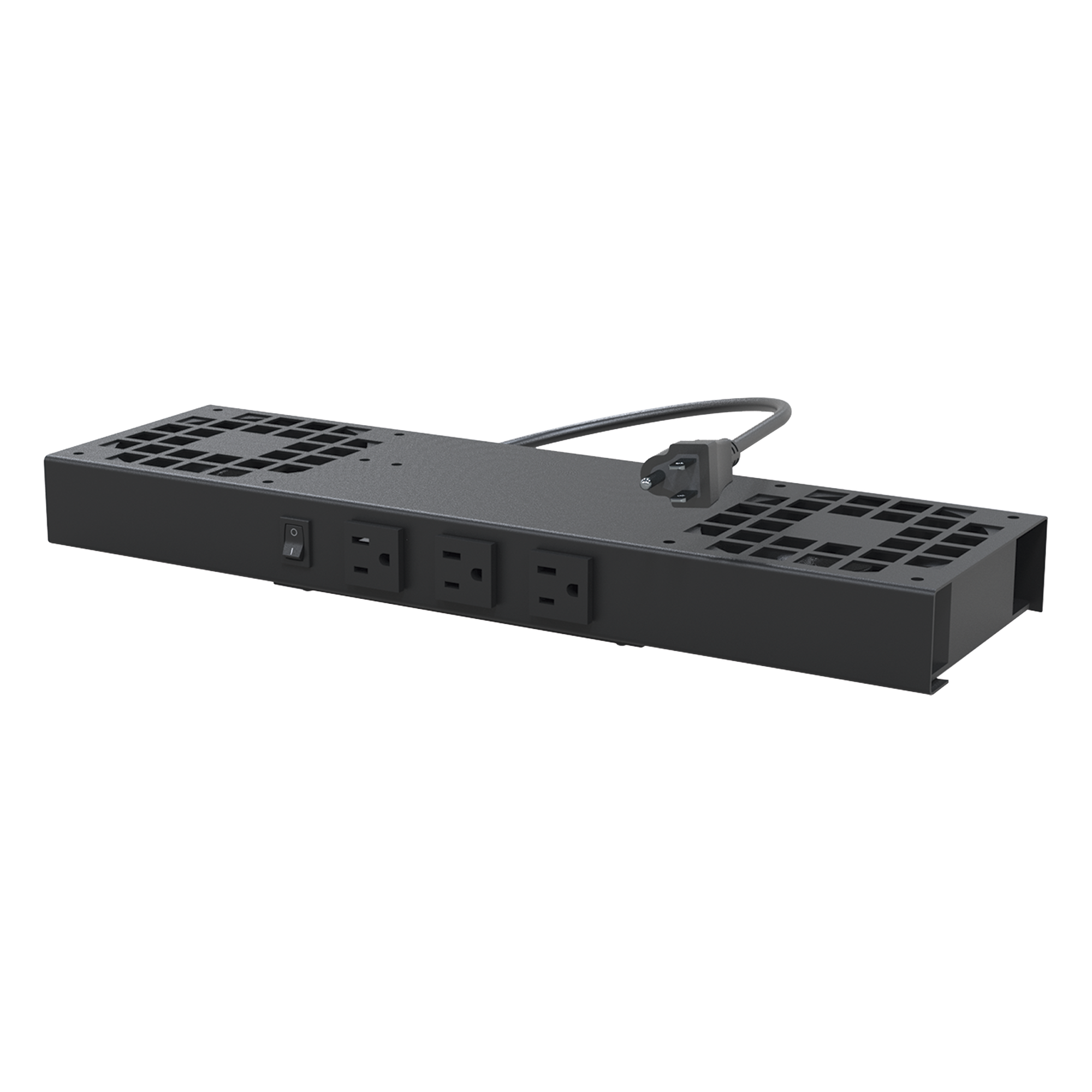 Kit de Ventilación Forzada / 2 Ventiladores 12x12 cm / 3 Tomas NEMA 5-15R / 110 Vca / 15A Máx / Cable 1.7 m / 5.6 ft — LINKEDPRO BY EPCOM · SKU LP-VENT-02V2
