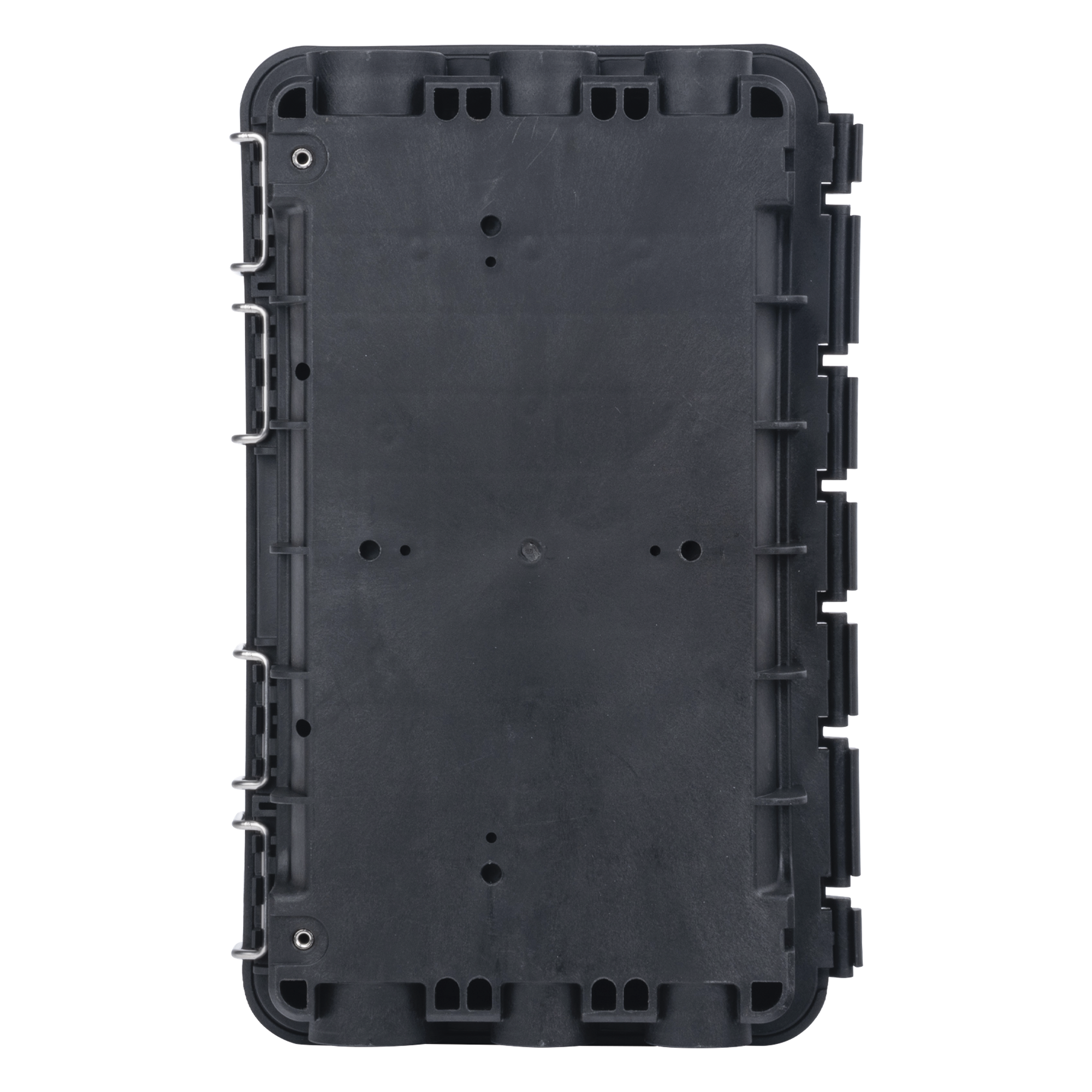 Caja de Distribución de Fibra Óptica / 96 Empalmes / IP65 Exterior / 4 Charolas / Polipropileno + Fibra de Vidrio UV / 2 Entradas 8-20mm y 5-16mm