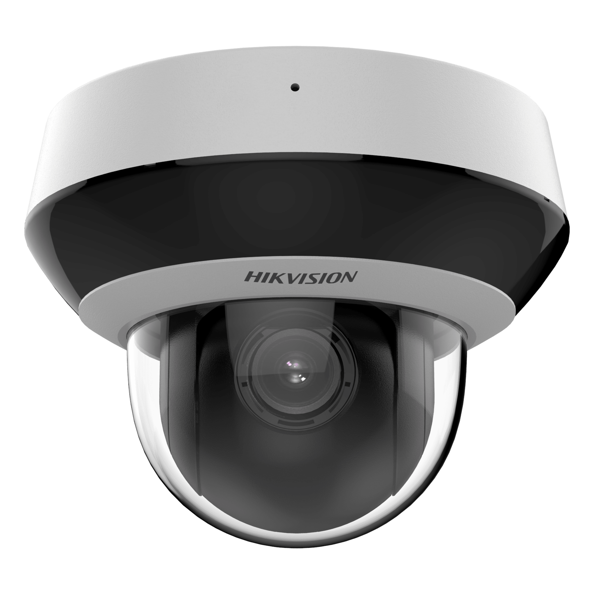 Mini Domo PTZ IP / 2 Megapixel / 4X Zoom Óptico / IR EXIR 20 m (65.6 ft) / WDR 120 dB / Audio Integrado / IP66 / IK10 / PoE — HIKVISION · SKU DS-2DE2A204IWG1-E