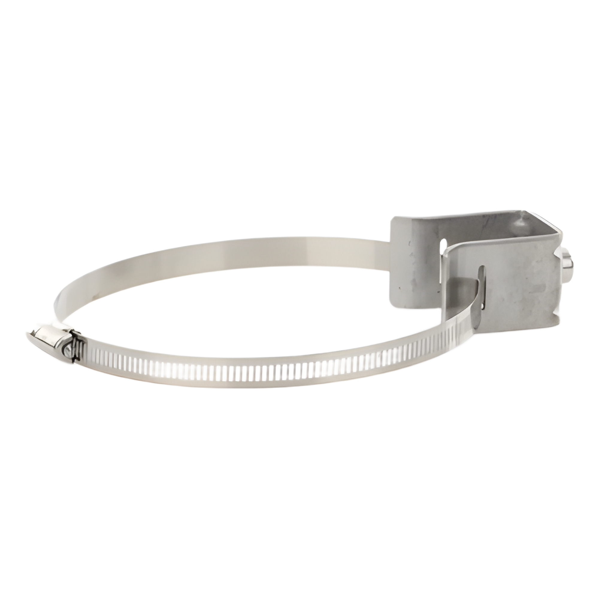 Adaptador de Separación y Sujeción / Orificio Roscado 3/8 in / Abrazadera 5 a 6 in / Acero Inoxidable 304 / Kit 10 Piezas — SYSCOM TOWERS · SKU SOA-385-060