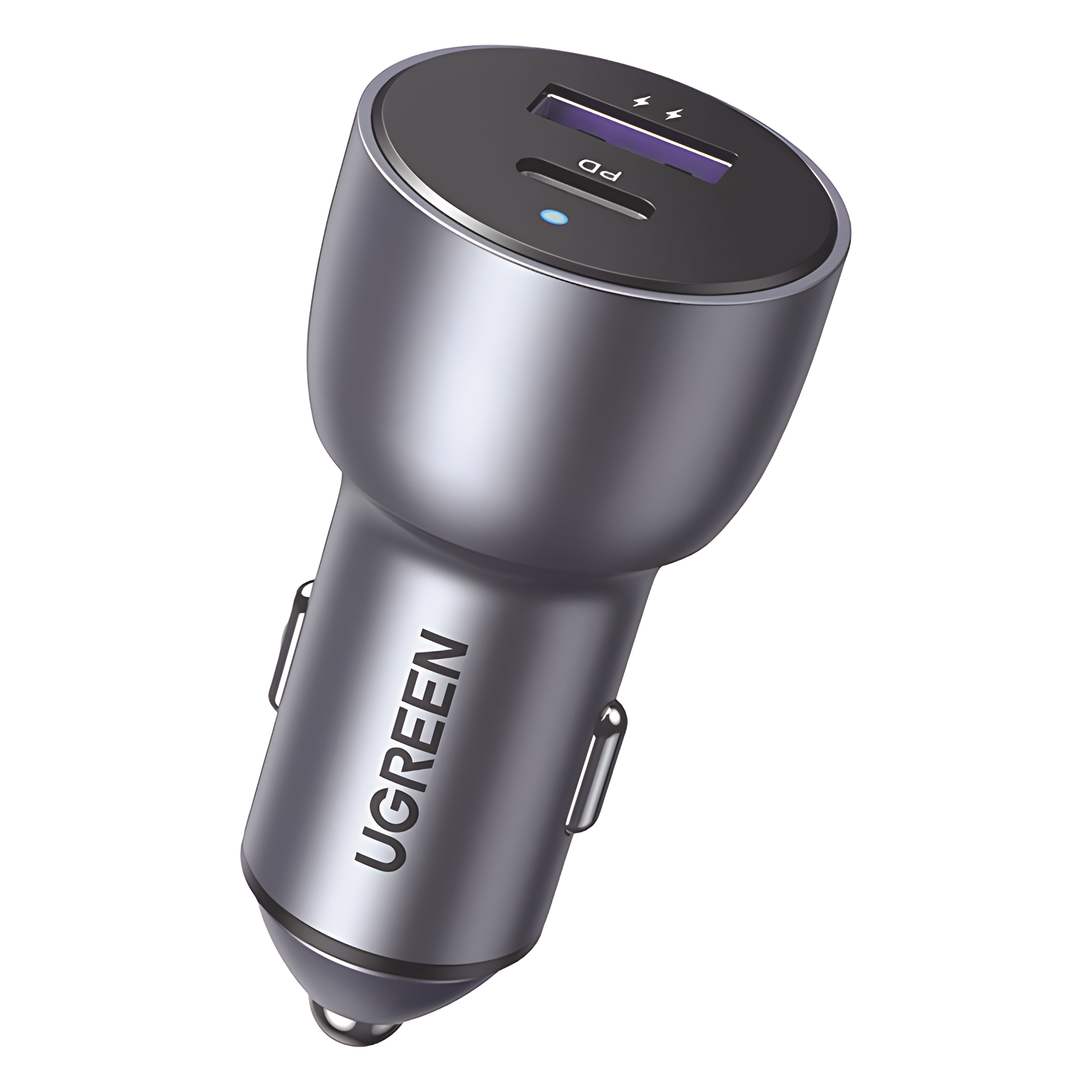 Cargador de Auto / 42.5W / USB-A + USB-C / PD3.0 + QC3.0 / 12-24 VCD / Aluminio — UGREEN · SKU 60980