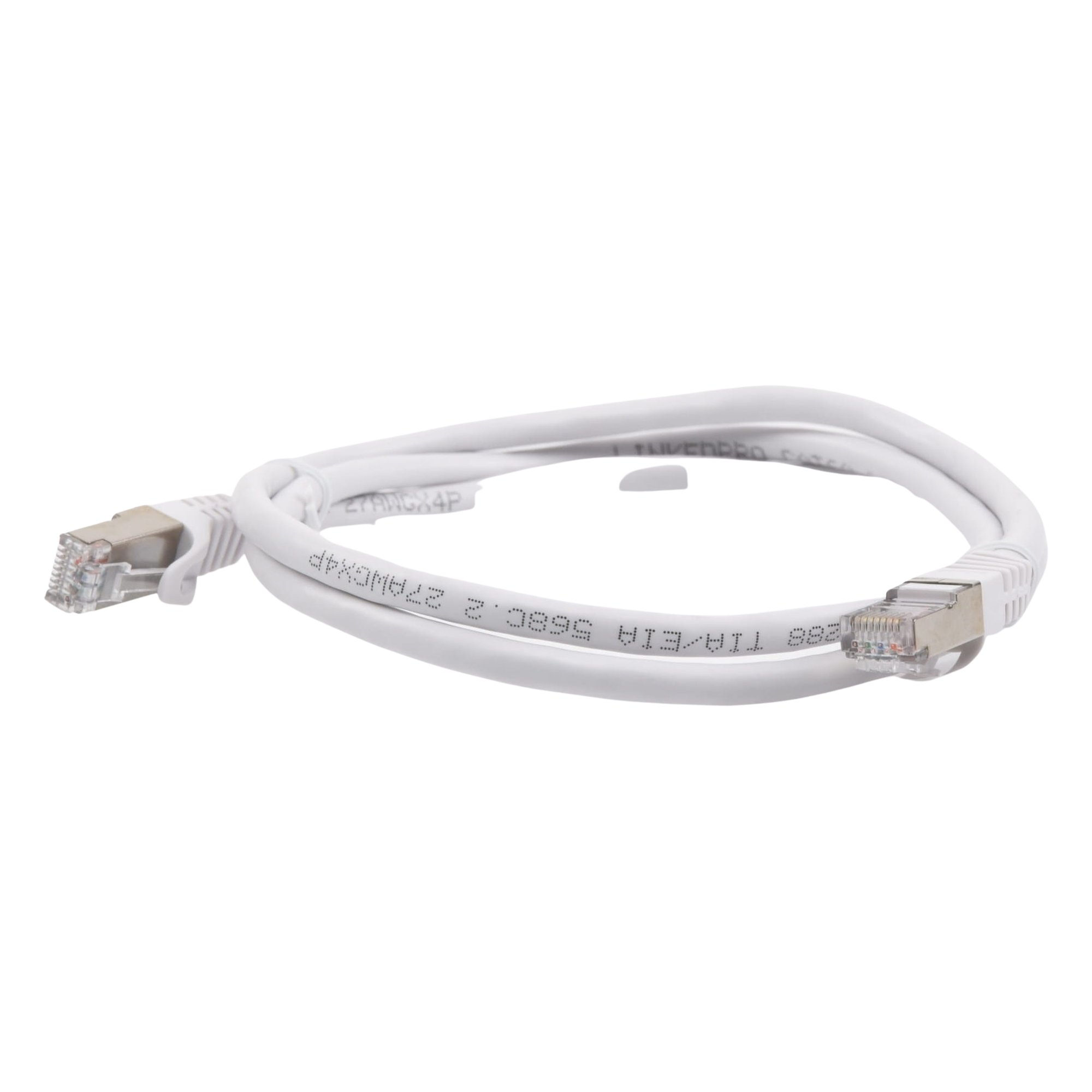Patch Cord / Cat6A Blindado / 10G / 1.0 m (3.28 ft) / 500 MHz / AWG 27 / Blanco