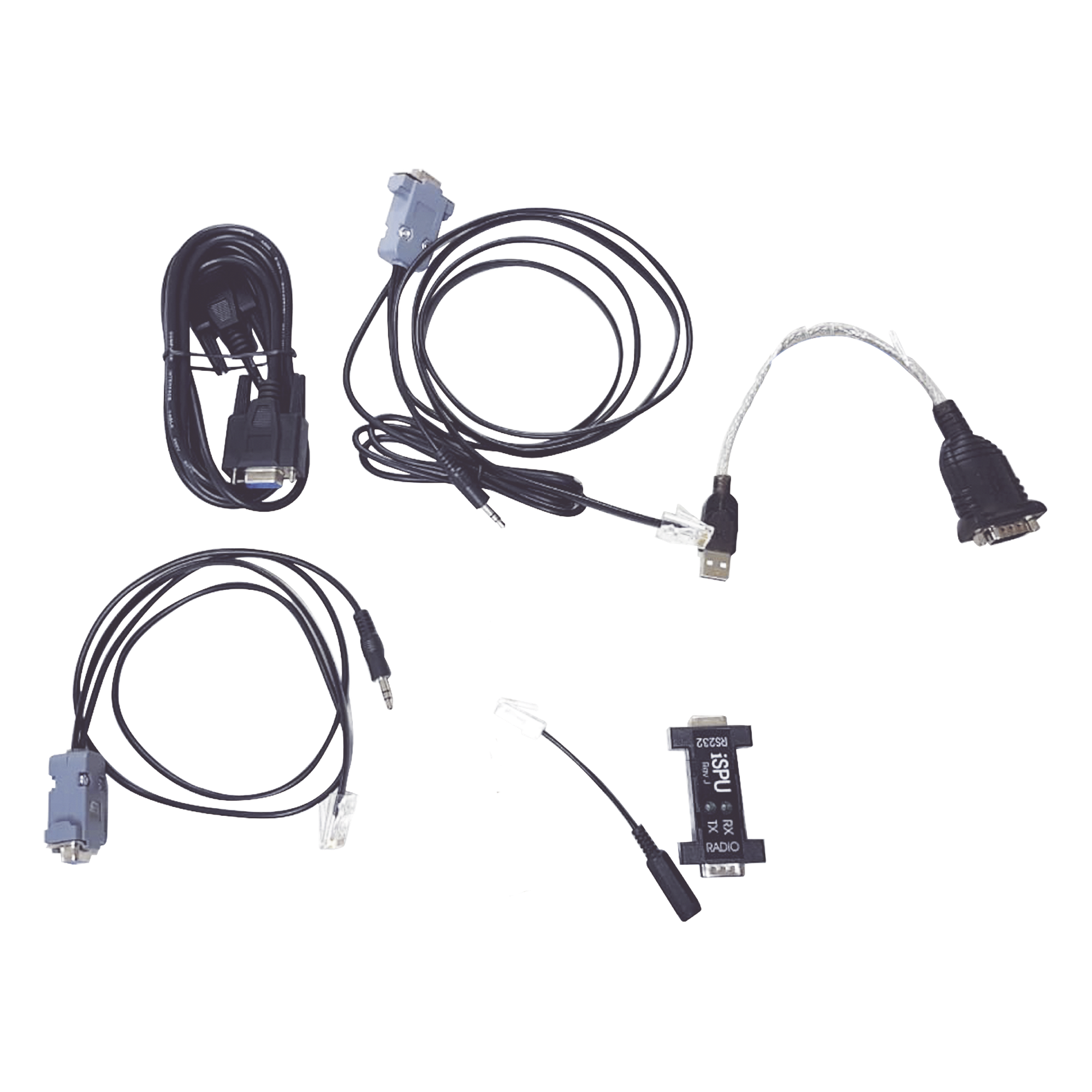 Programador Universal de Radios / USB a RS232 / Compatible ICOM y KENWOOD / Adaptadores RJ12 y RJ45 / Windows 98 a Vista — ELECTRONIC DESIGN · SKU SPUPLUS