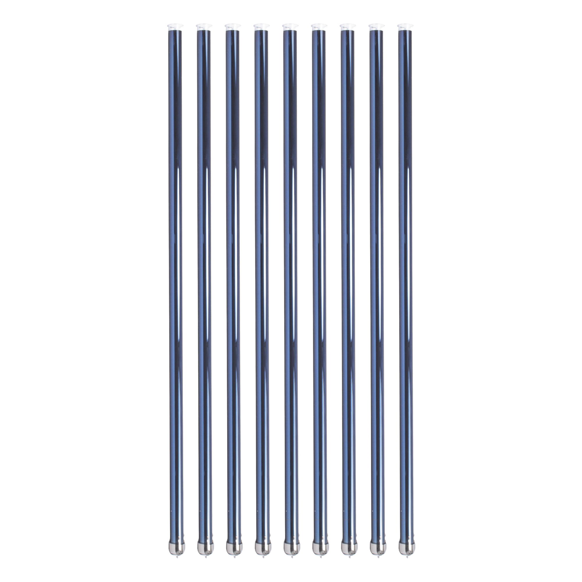 Set de 9 Tubos de Vacío de Vidrio Para Boiler Solar 