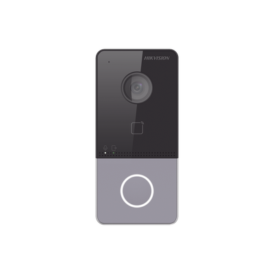 Videoportero IP 2 Megapixel / PoE Estandar / IP65  / Apertura desde Hik-connect / Soporta 1 Departamento y Hasta 6 Monitores / Soporta Tarjetas Mifare / 1 Salida Relay