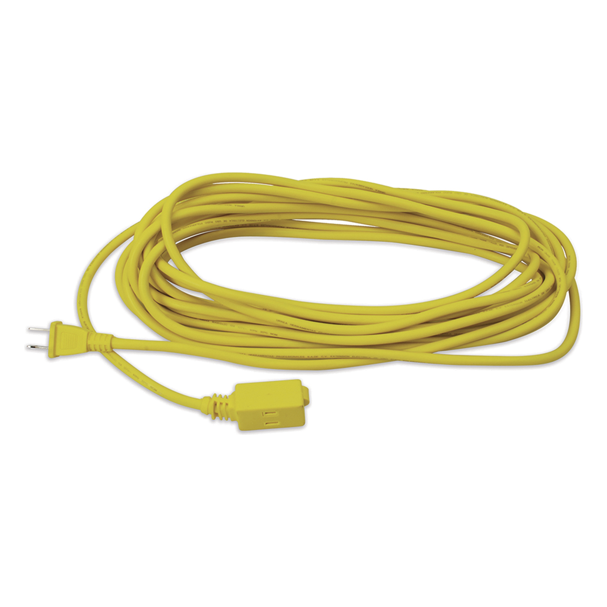 Extensión Eléctrica de Uso Rudo 2 metros / 127 V CA 10 A Máximo /  Color Amarillo.