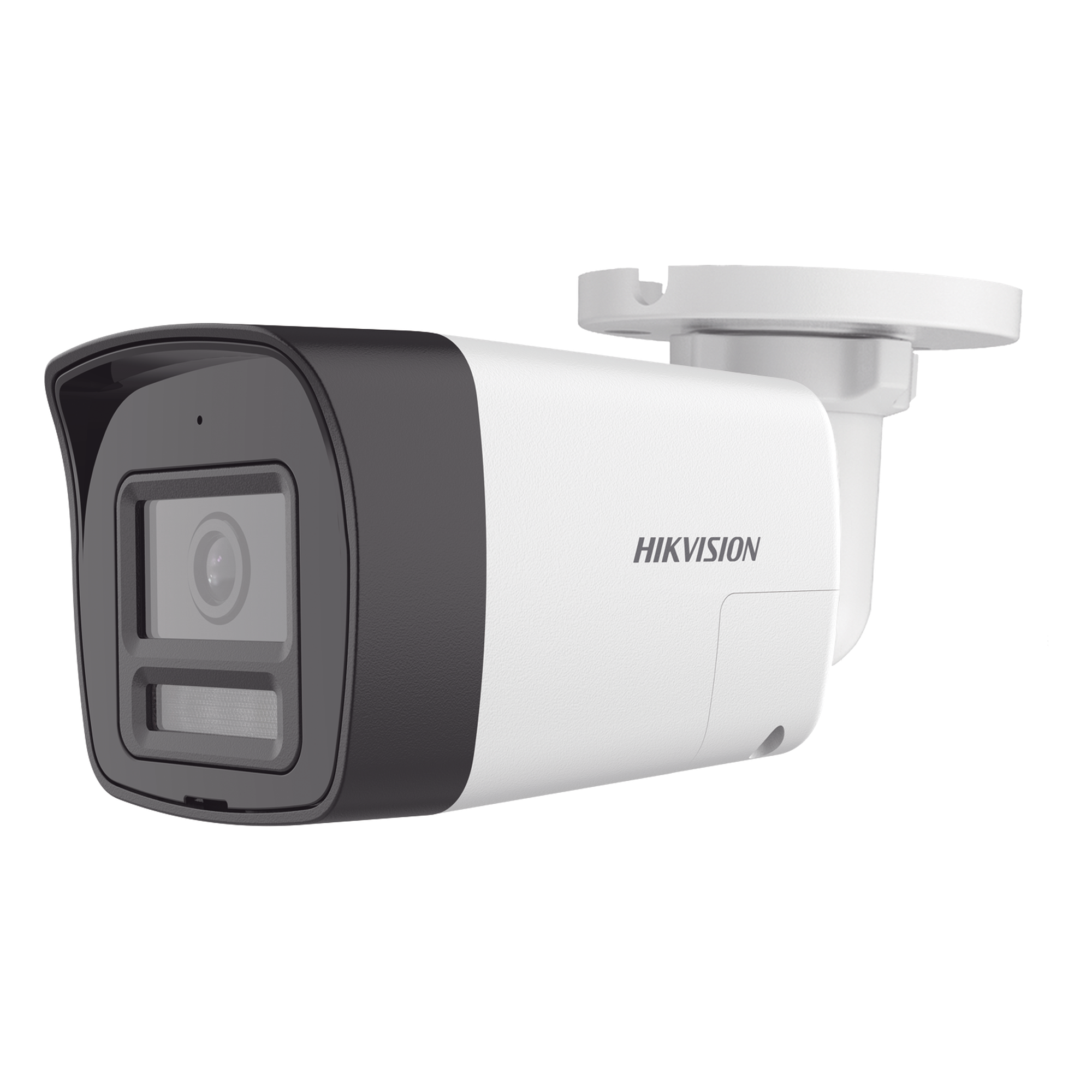 Cámara Bala TURBOHD / 4K 8 Megapixel / Lente 2.8 mm / Ángulo 113° / Dual Light IR 30 m (98.4 ft) + Luz Blanca 20 m (65.6 ft) / Audio Bidireccional / Sirena y Estrobo LED / IP67 / Metal — HIKVISION · SKU DS-2CE16U0T-LXTS