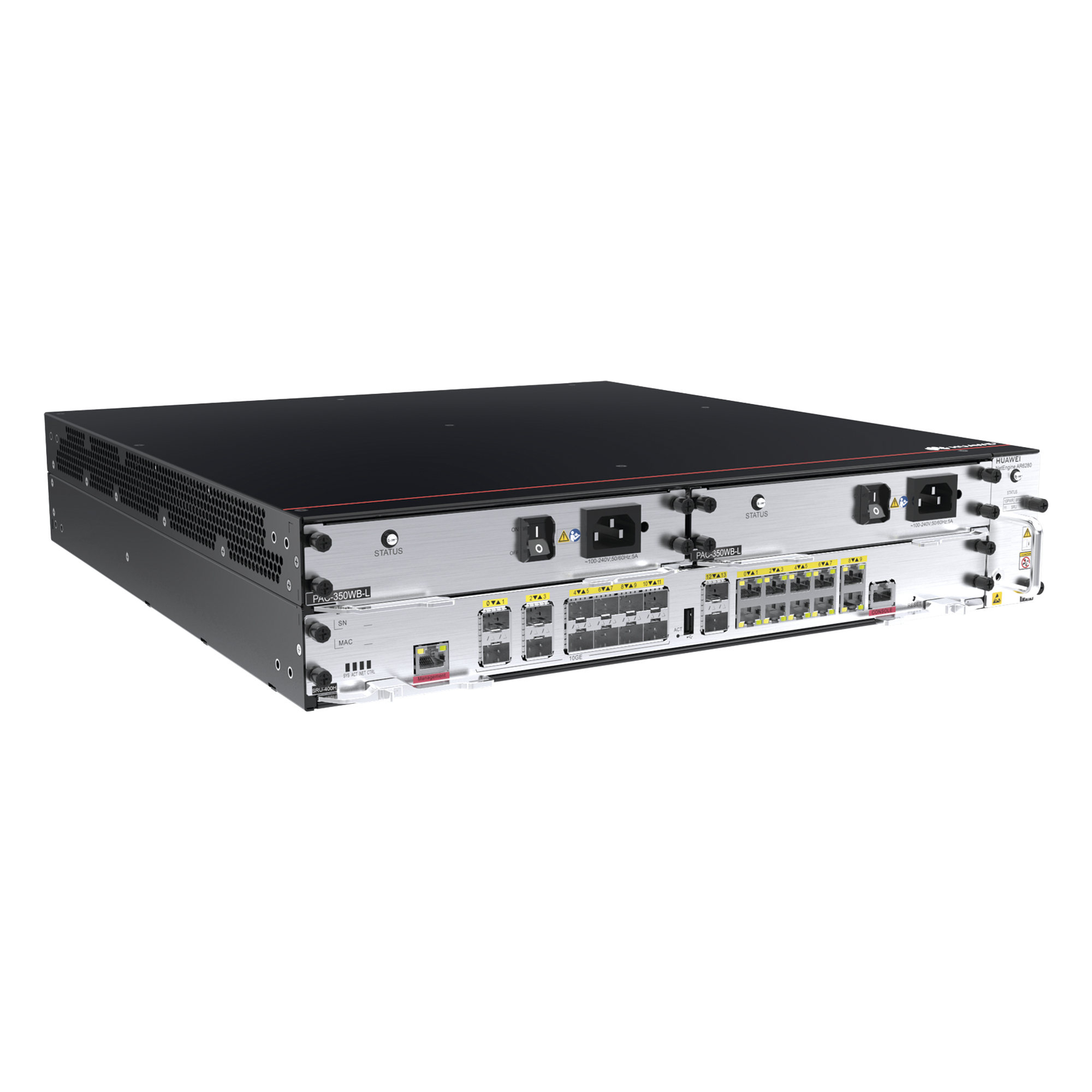 Router Empresarial / SD-WAN Integrado / Balanceo de Cargas y Failover / VPN / Procesadores Multinúcleo / Reenvío Heterogéneo CPU+NP — HUAWEI · SKU AR6280
