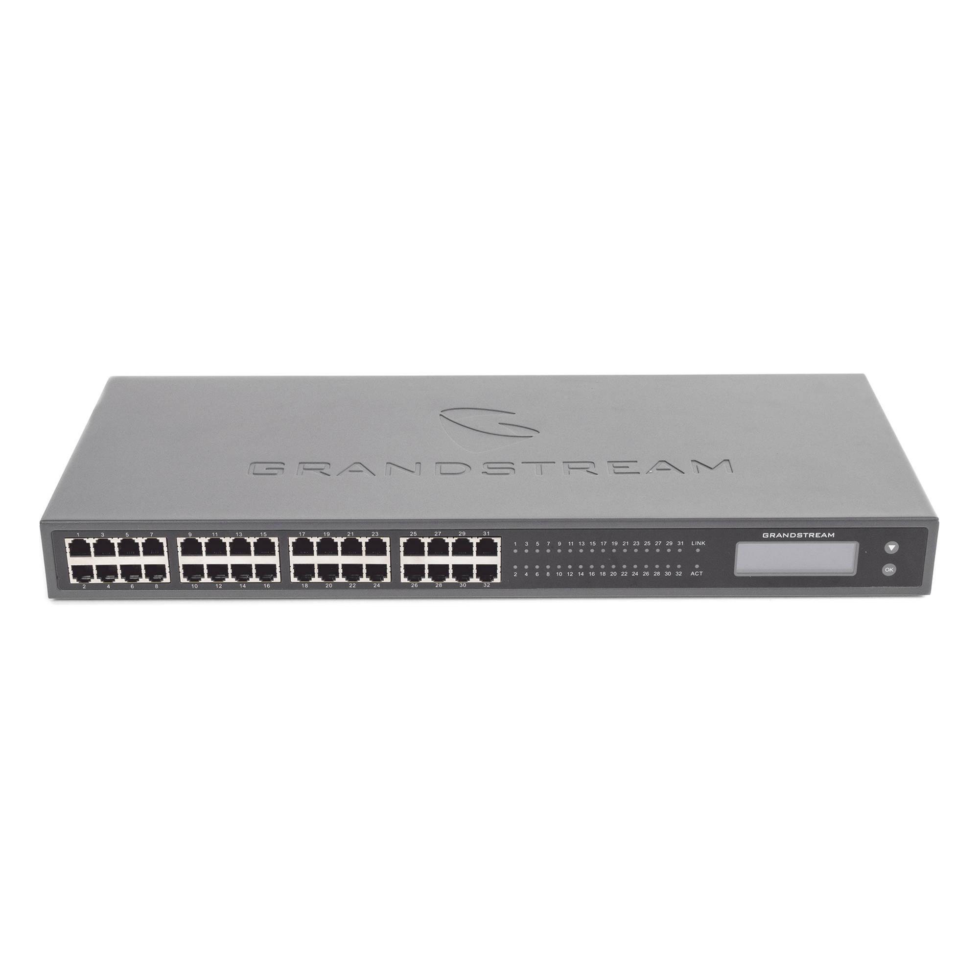 Adaptador VoIP / 32 FXS / 2x Telco 50-pin / Gigabit Ethernet / 1U Rack / 17.3 x 7.3 x 1.7 in