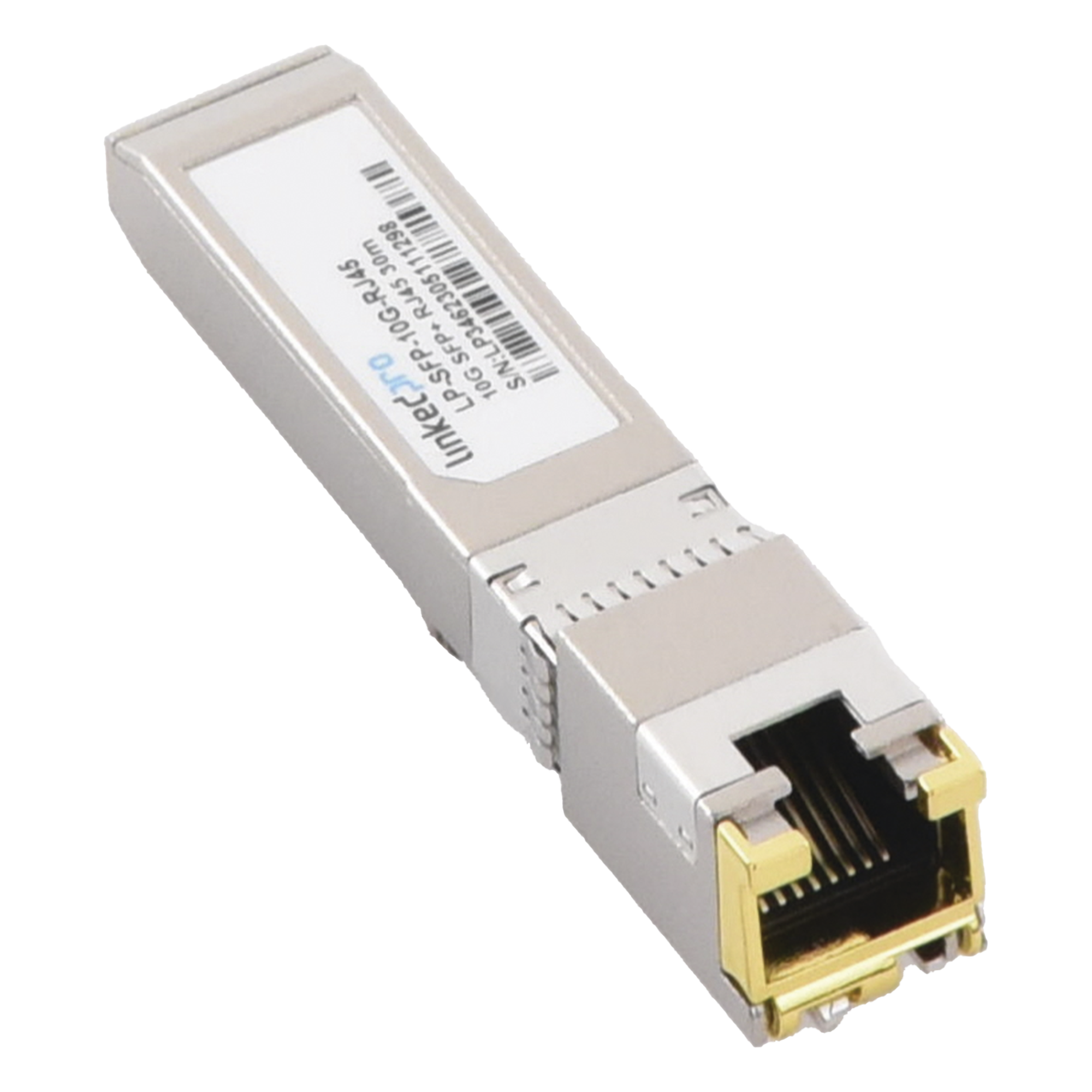 Transceptor SFP+ / 10 Gbps / RJ45 / 10GBASE-T / Alcance 30 m (98.4 ft) / Hot-Pluggable / Monitoreo DDM
