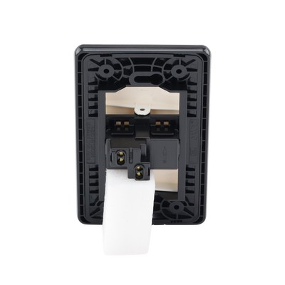 Apagador Sencillo de 10 A 127 V CA ~ 60 Hz / Placa de Acero.