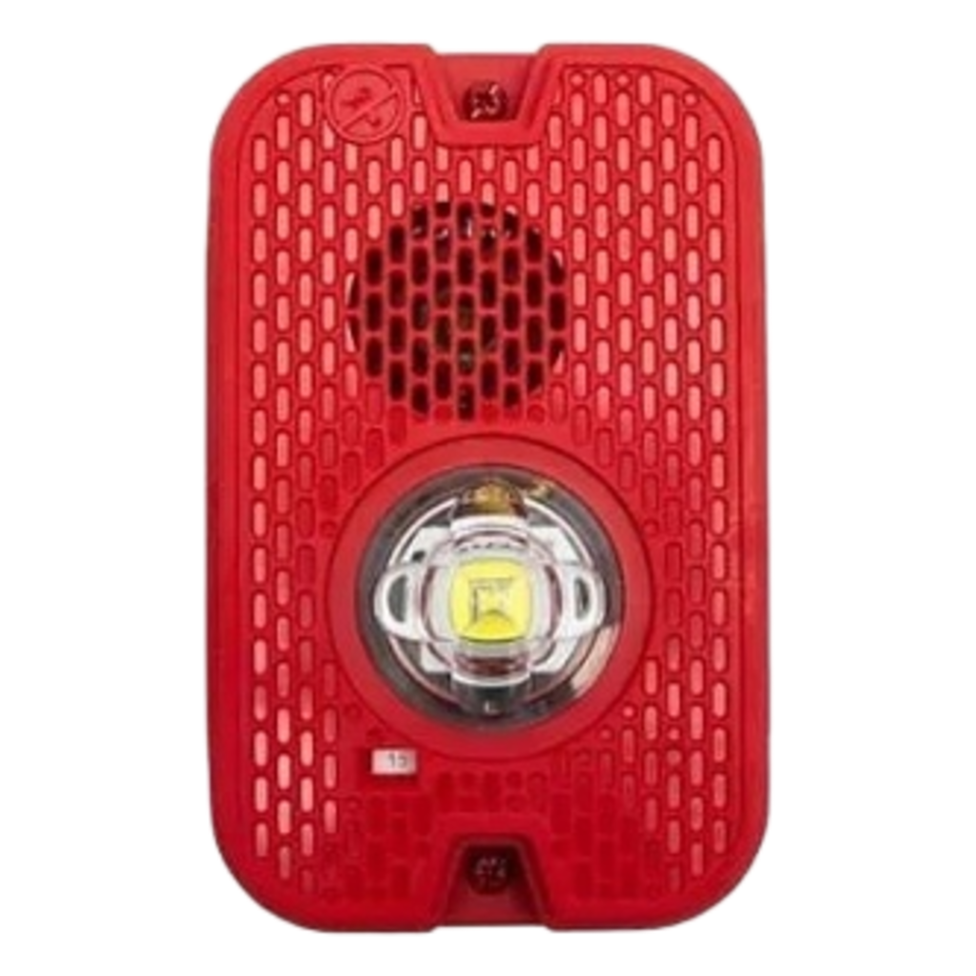 Sirena Estroboscópica LED / 2 Hilos / Montaje en Pared / 16 a 24 Vcd / Candela Seleccionable / Exterior / Rojo — SYSTEM SENSOR · SKU P2GRKLED
