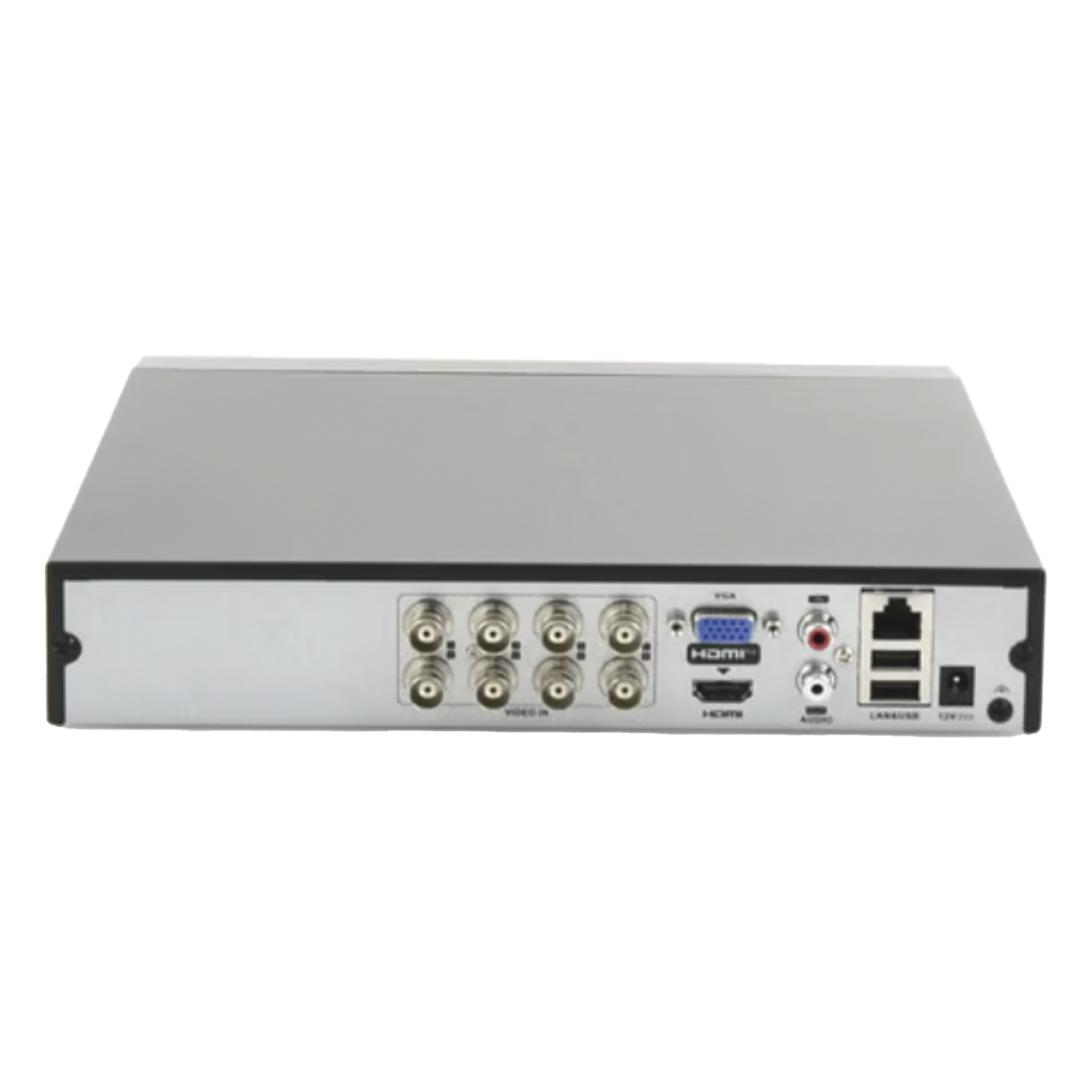 DVR 8 Canales TurboHD + 8 Canales IP / 8 Megapíxel (4K) / Audio por Coaxitron / ACUSENSE Lite / 1 Bahía de Disco Duro / H.265+ / Salida de Video en 4K