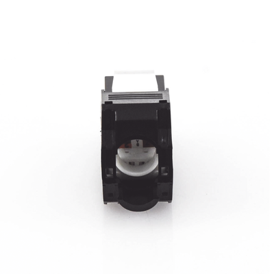 Módulo Jack Keystone Cat5e (Toolless), con Terminación en Ángulo 180 - Color Negro, Compatible con Faceplate y Patchpanel Linkedpro
