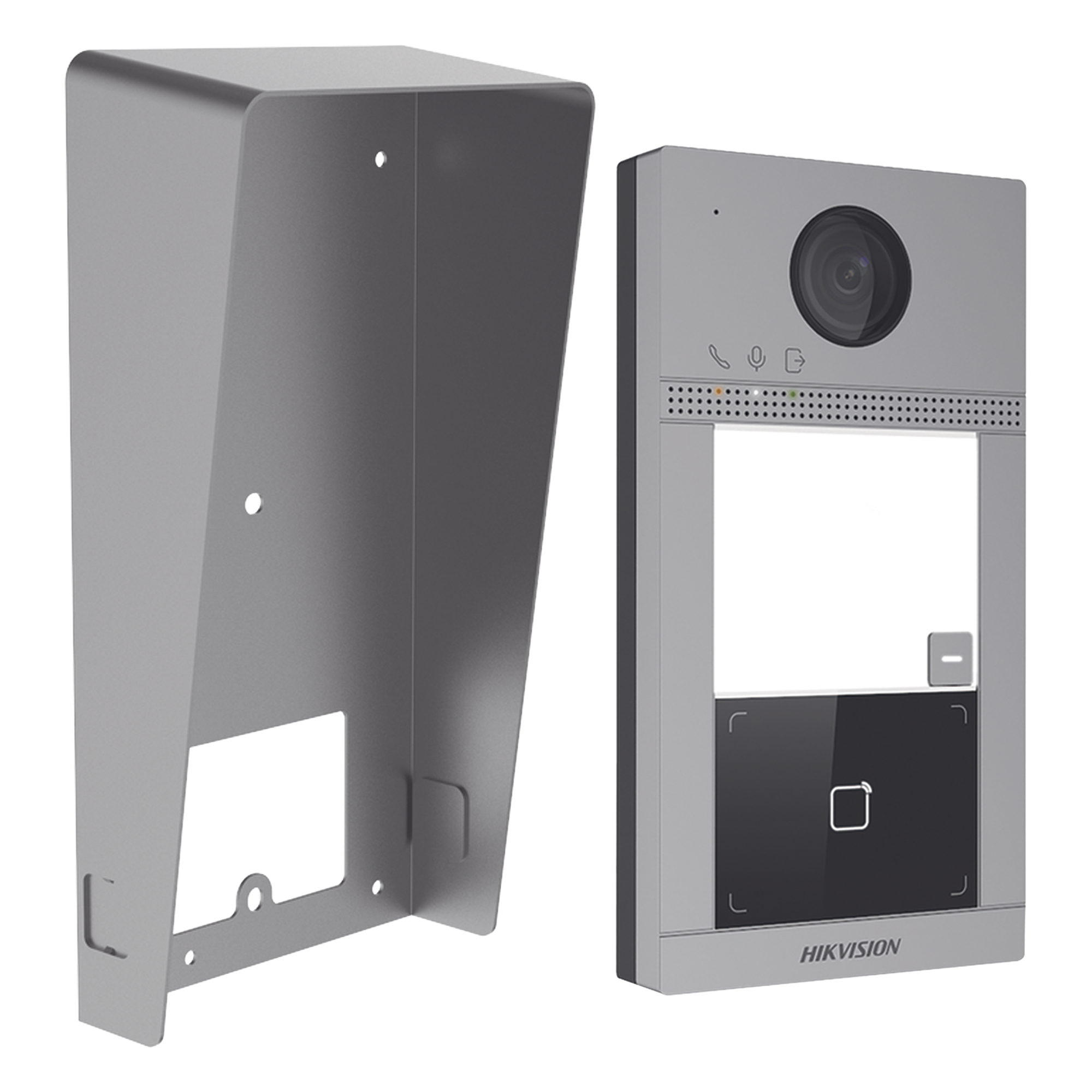 Kit Videoportero IP / 2 Megapixel / 129° / IR 3m / PoE / IP65 / IK08 / 1 Departamento / 2 Puertas / 6 Monitores / 10.8 ft — HIKVISION · SKU DS-KV8113-WME1(C)/IK