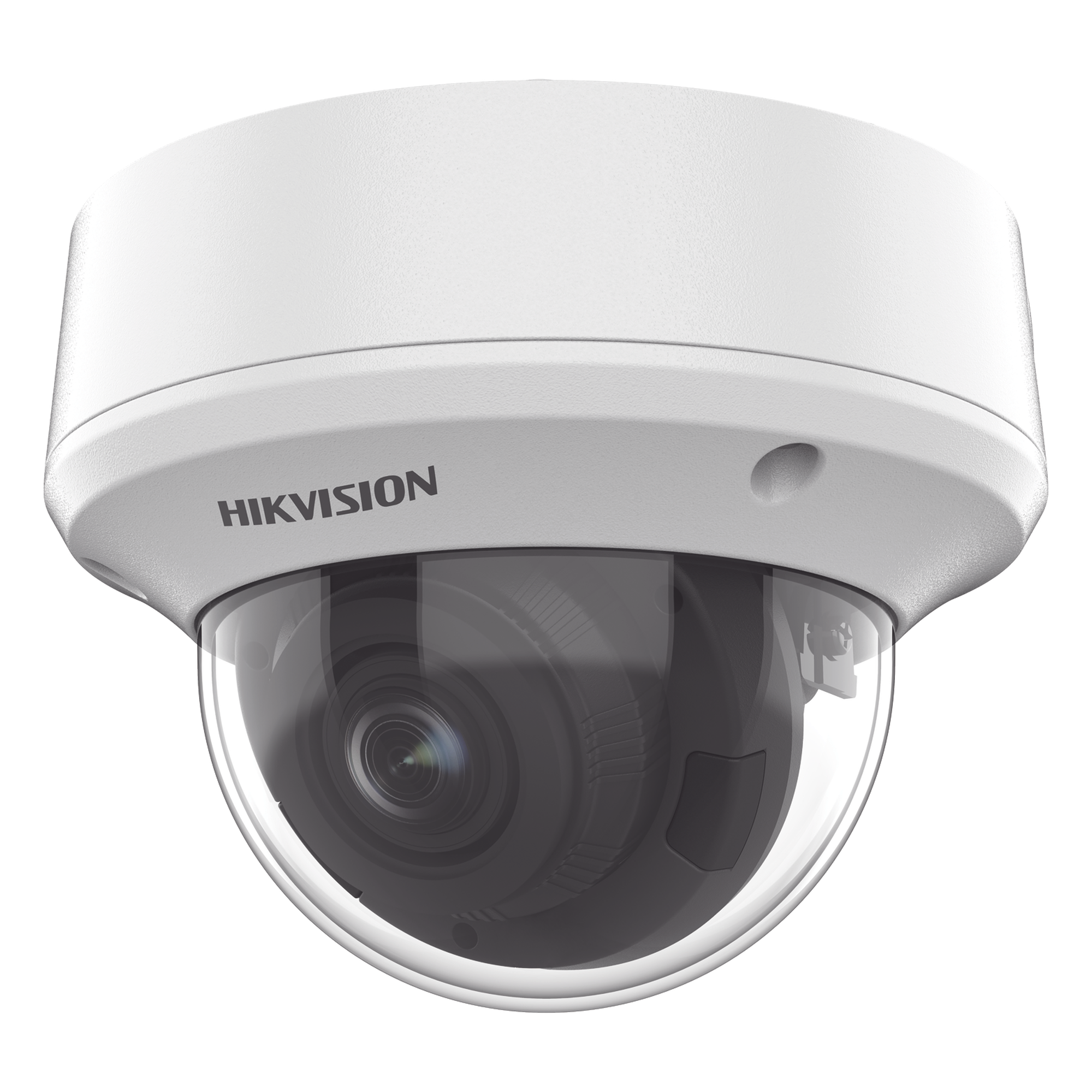 Domo TURBOHD 5 Megapixel / Lente Motorizado 2.7 - 13.5 mm / IR EXIR 40 mts (131 ft) / TVI-AHD-CVI-CVBS / IK10 / IP67 / dWDR / 12 Vcc / 24 VCA — HIKVISION · SKU DS-2CE5AH0T-AVPIT3ZF(C)