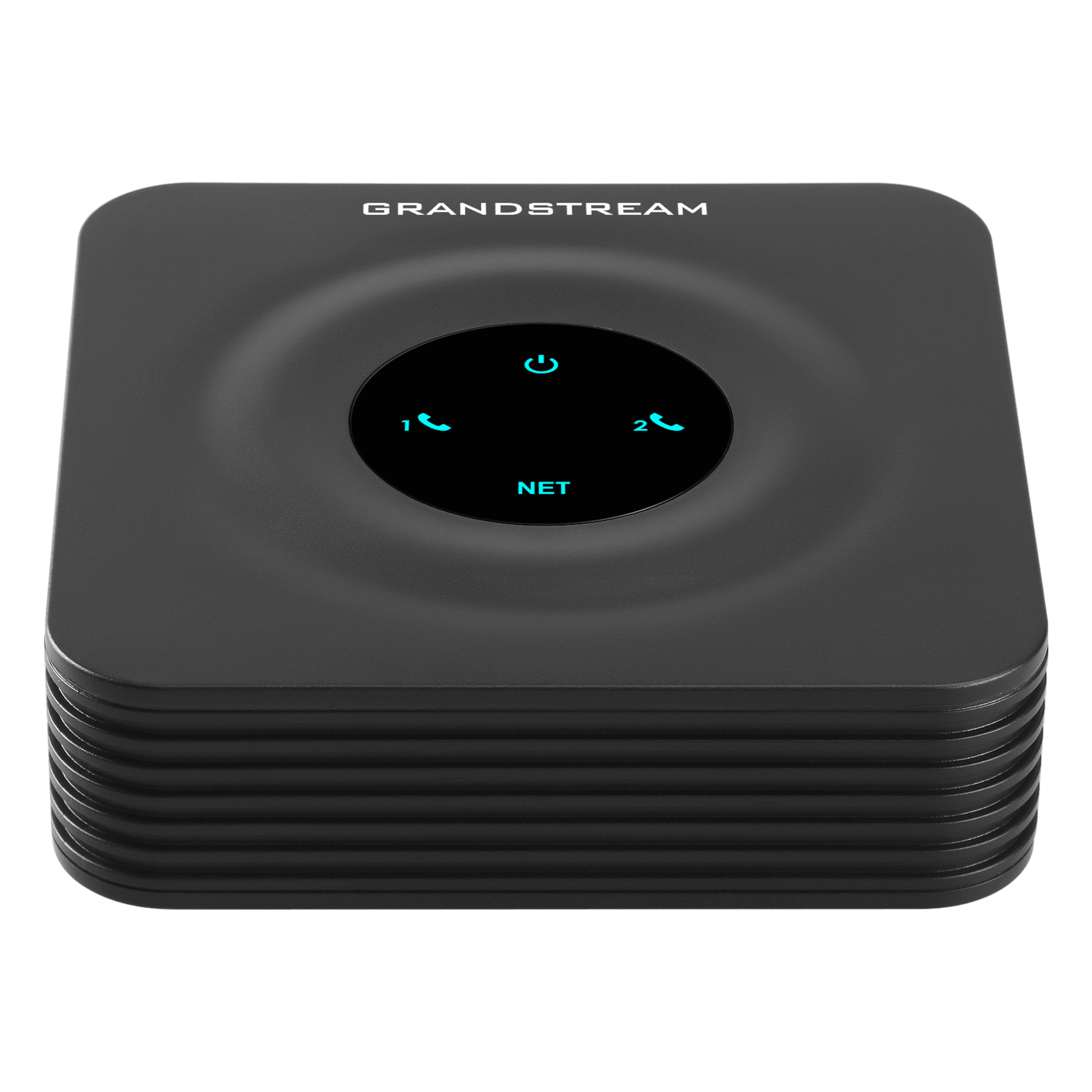 Adaptador de Teléfonos Analógicos ATA / 2 Puertos FXS / 2 Perfiles SIP / Ethernet 10/100 Mbps / Cifrado TLS y SRTP / Conferencia 3 Vías — GRANDSTREAM · SKU HT-802-V2