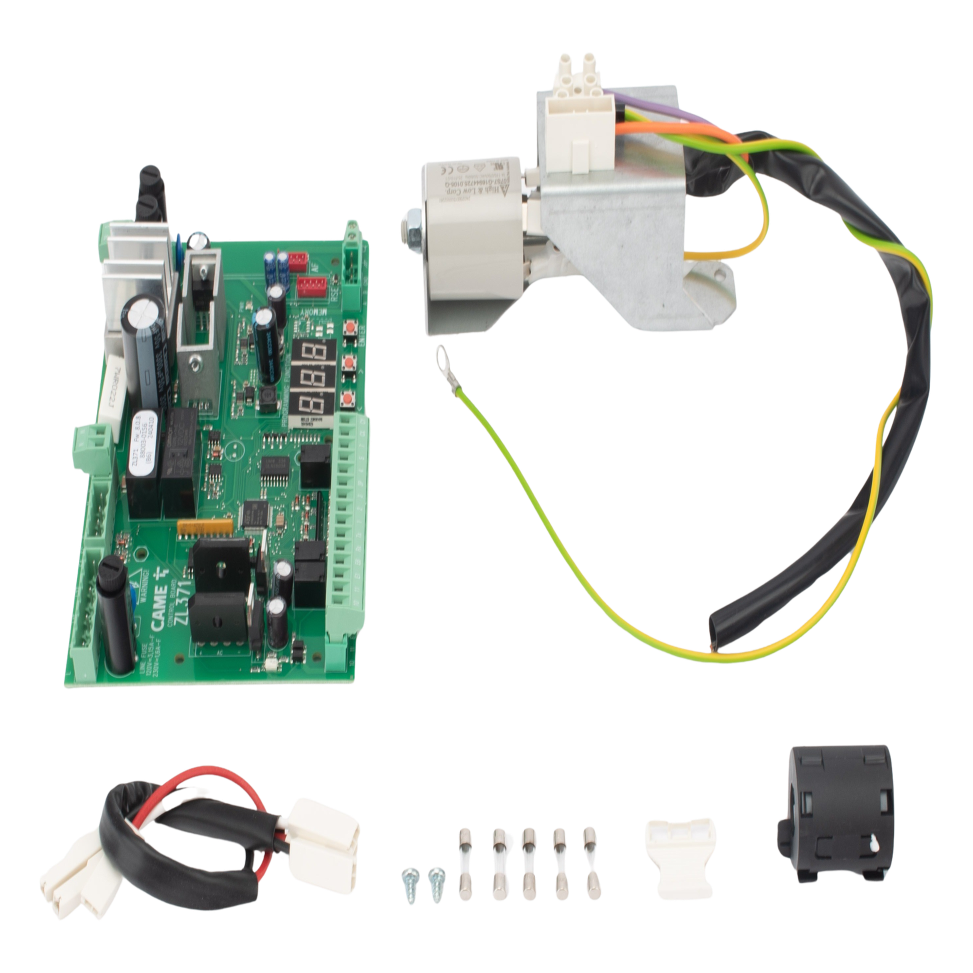Tarjeta Controladora para Barrera Vehicular / Sustituta ZL37 / Protección Sobrecarga y Cortocircuito / Operación Industrial / Material Resistente a Altas Temperaturas — CAME · SKU 88003-0156