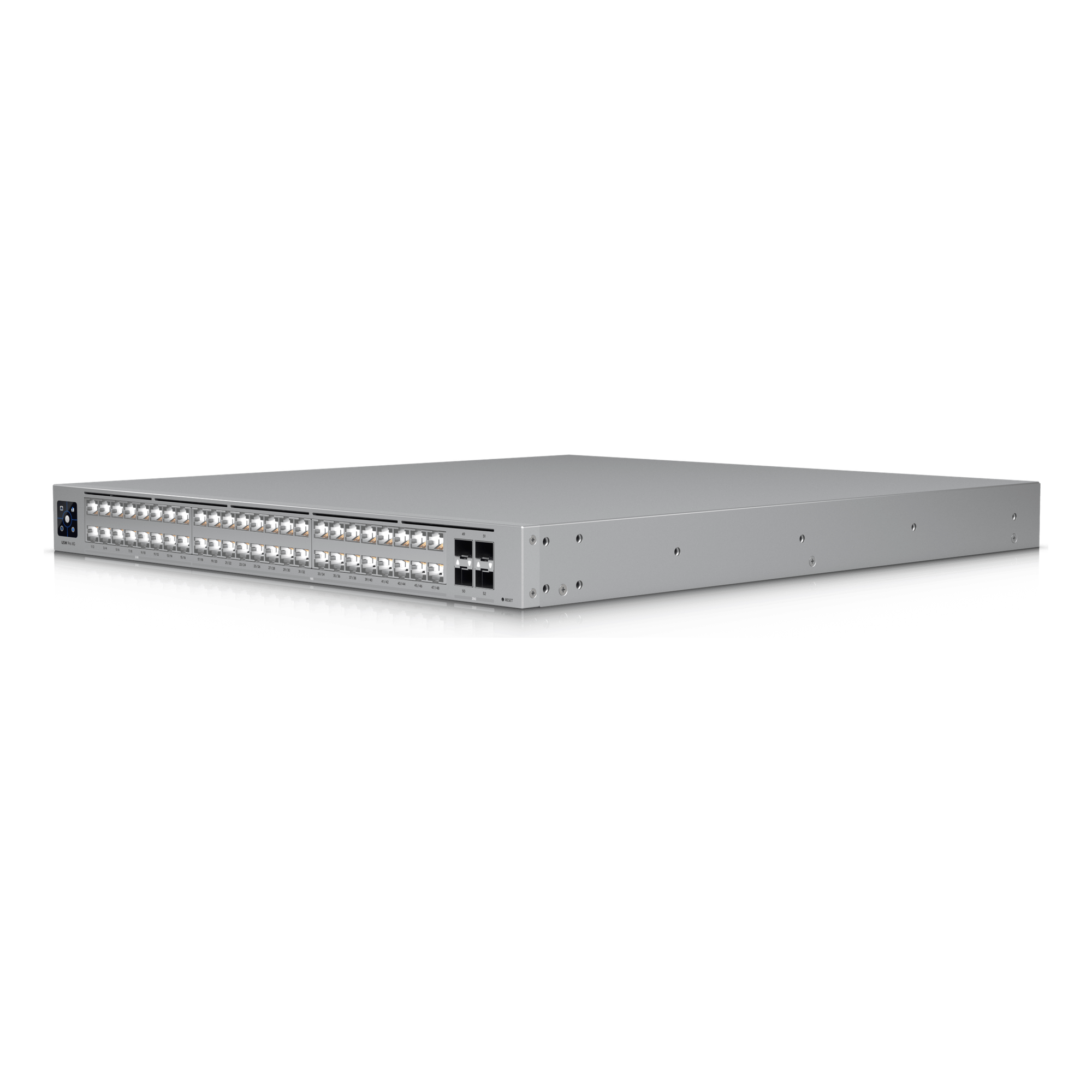 Switch Administrable / 48 Puertos / 32 × 10 GbE + 16 × 2.5 GbE / 4 × SFP28 25G / Capa 3 / 920 Gbps / Etherlighting™ / 1U Rack