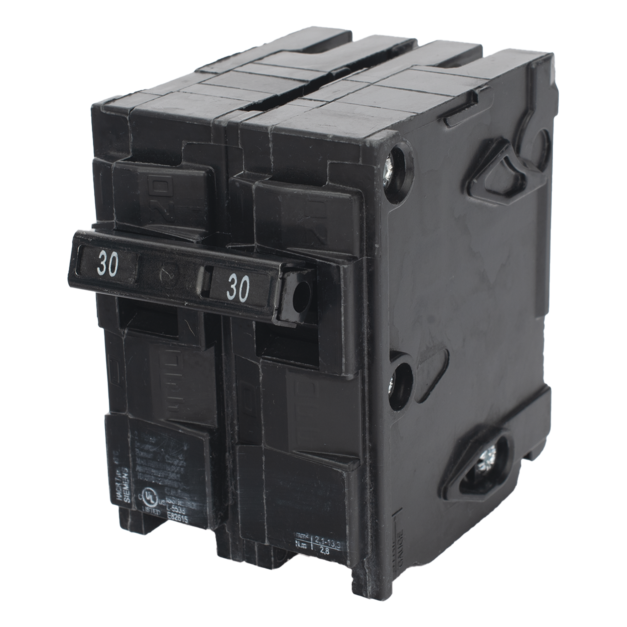 Interruptor Automático Enchufable / 2 Polos / 30 A / 120/240 VCA / 10 kA / UL 489 — SIEMENS · SKU Q230