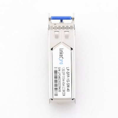 Transceptor Óptico SFP (Mini-Gbic) / Monomodo 1310 nm / 1.25 Gbps / 1000BASE-EX / Conectores LC/UPC Dúplex / DDM / Hasta 40 km 