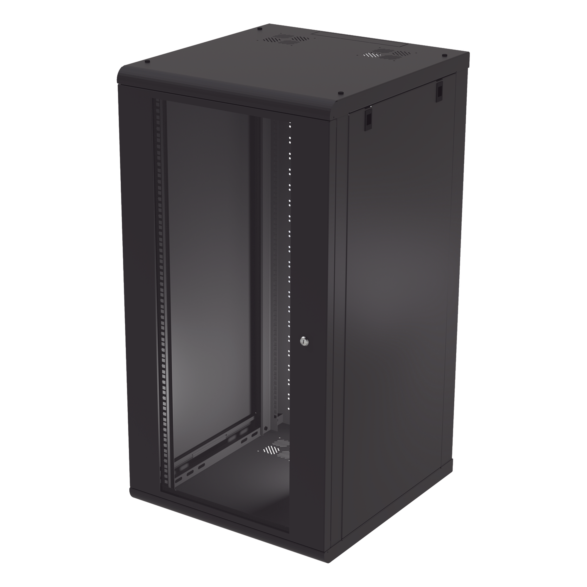 Gabinete de Pared 24U / 635 mm Profundidad / 19 pulgadas / Acero Reforzado / 100 kg Carga / 2.08 ft Profundidad — LINKEDPRO · SKU SR-1924-GN2G