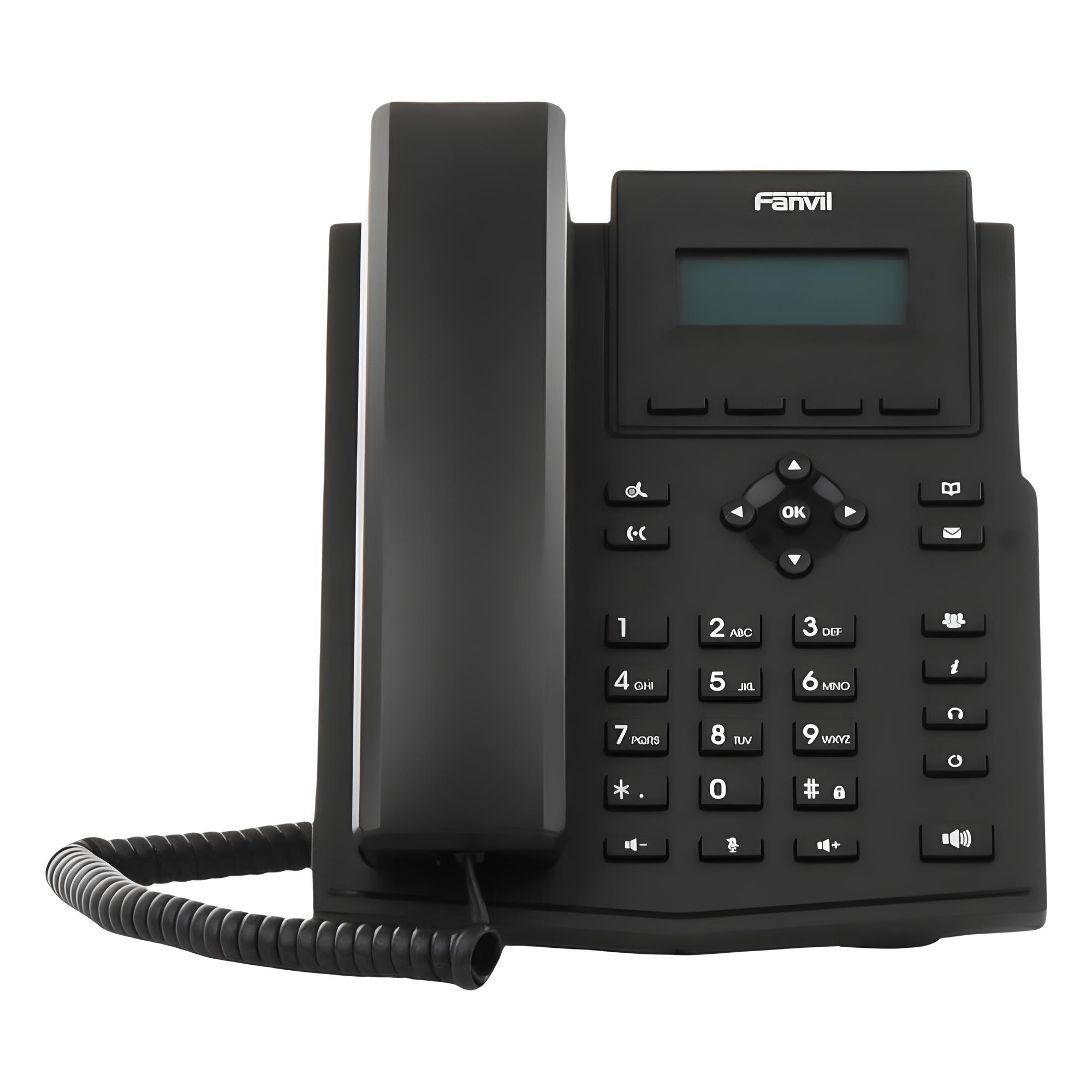 Teléfono IP / 2 Líneas SIP / Pantalla LCD 2.3" / Audio HD G.722 y Opus / Conferencia 6 Vías / PoE 802.3af / Puertos Ethernet Duales 10/100 / Soporte EHS