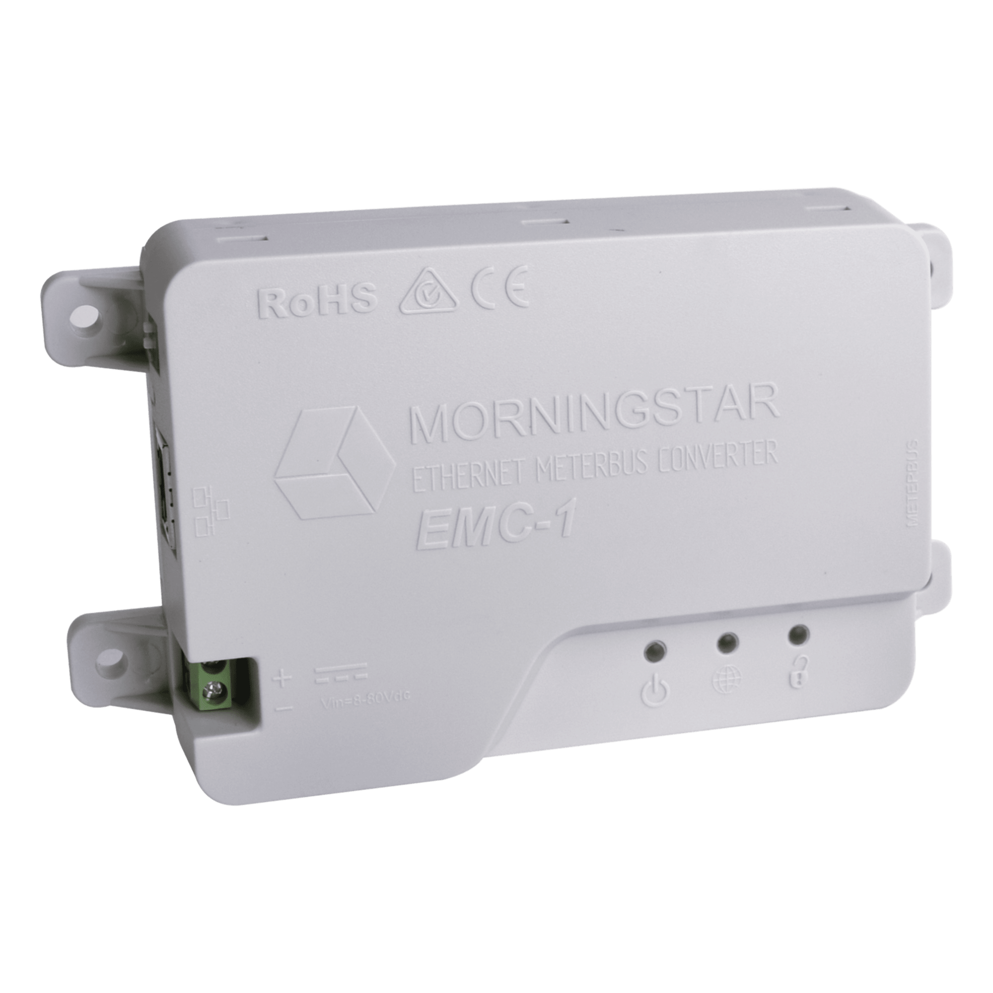 Convertidor Ethernet a MeterBus / Monitoreo Remoto IP / 12V 24V 48V DC / MODBUS / Controladores MPPT PWM — MORNINGSTAR · SKU MC-1