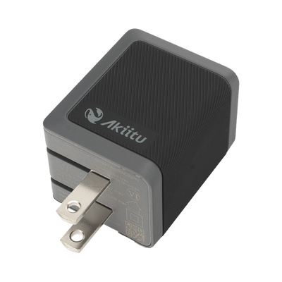 Cargador GaN III / 35W Total / USB-C PD 35W + USB-A 22.5W / Carga Simultánea / Enchufe Plegable / 6 Capas de Protección — EZVIZ · SKU AKPAG35PN35W
