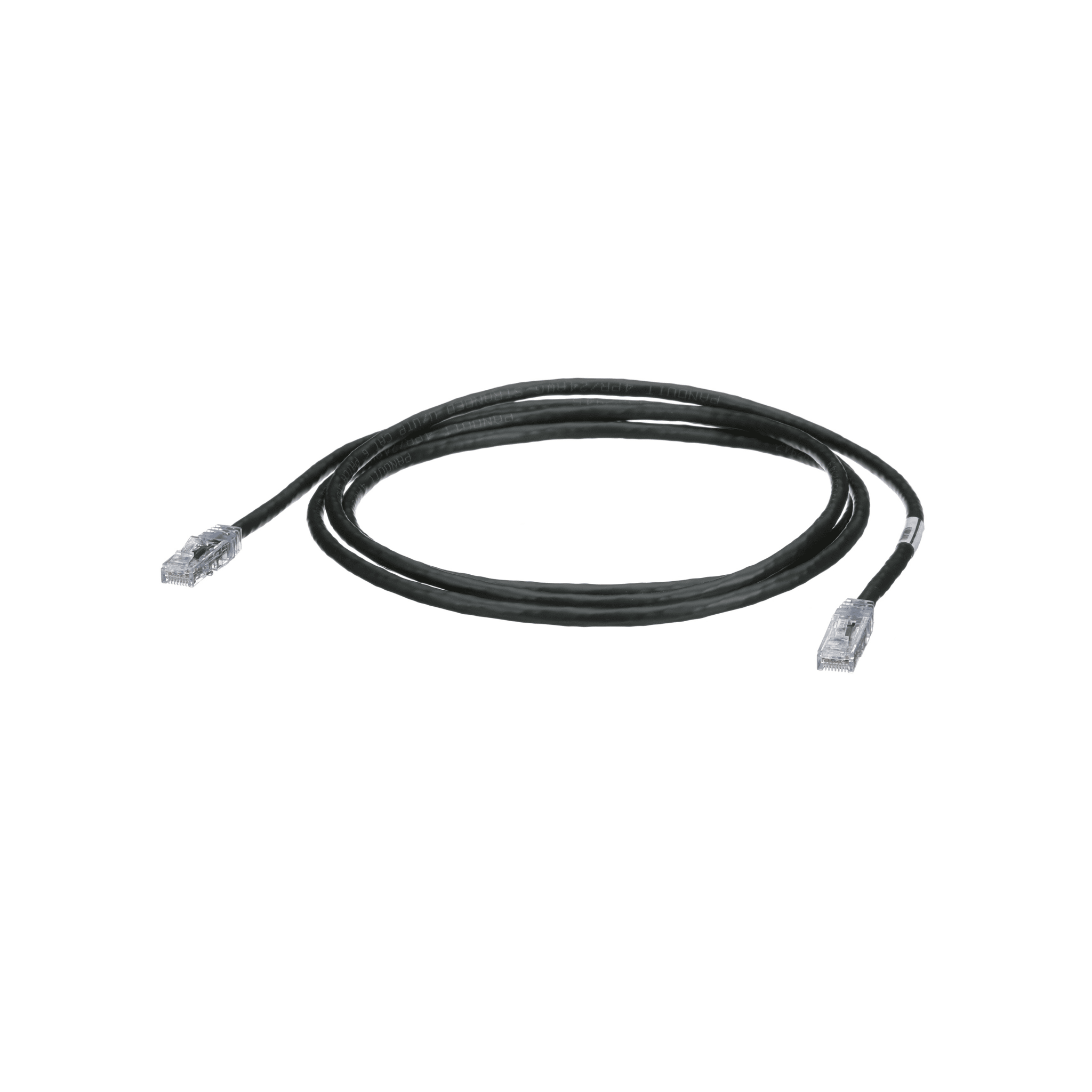 Cable de Parcheo TX6, UTP Cat6, 24 AWG, CM, Color Negro, 2.13 Metros (7 Pies)