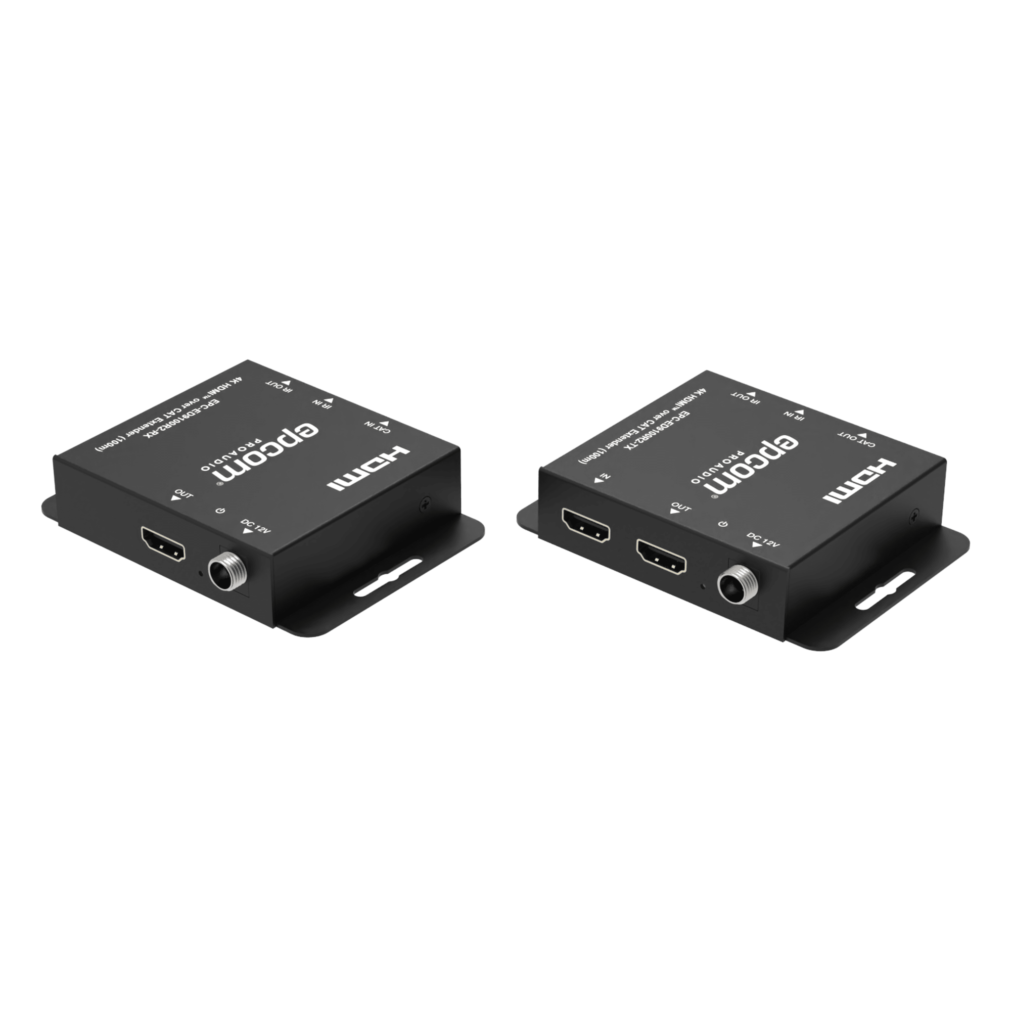 Extensor HDMI / 4K30 sin Compresión / 100 m (328.1 ft) / Cat6/6a / PoC Bidireccional / Audio 5.1CH / HDCP 1.4 — EPCOM PROAUDIO · SKU EPC-ED9100R2